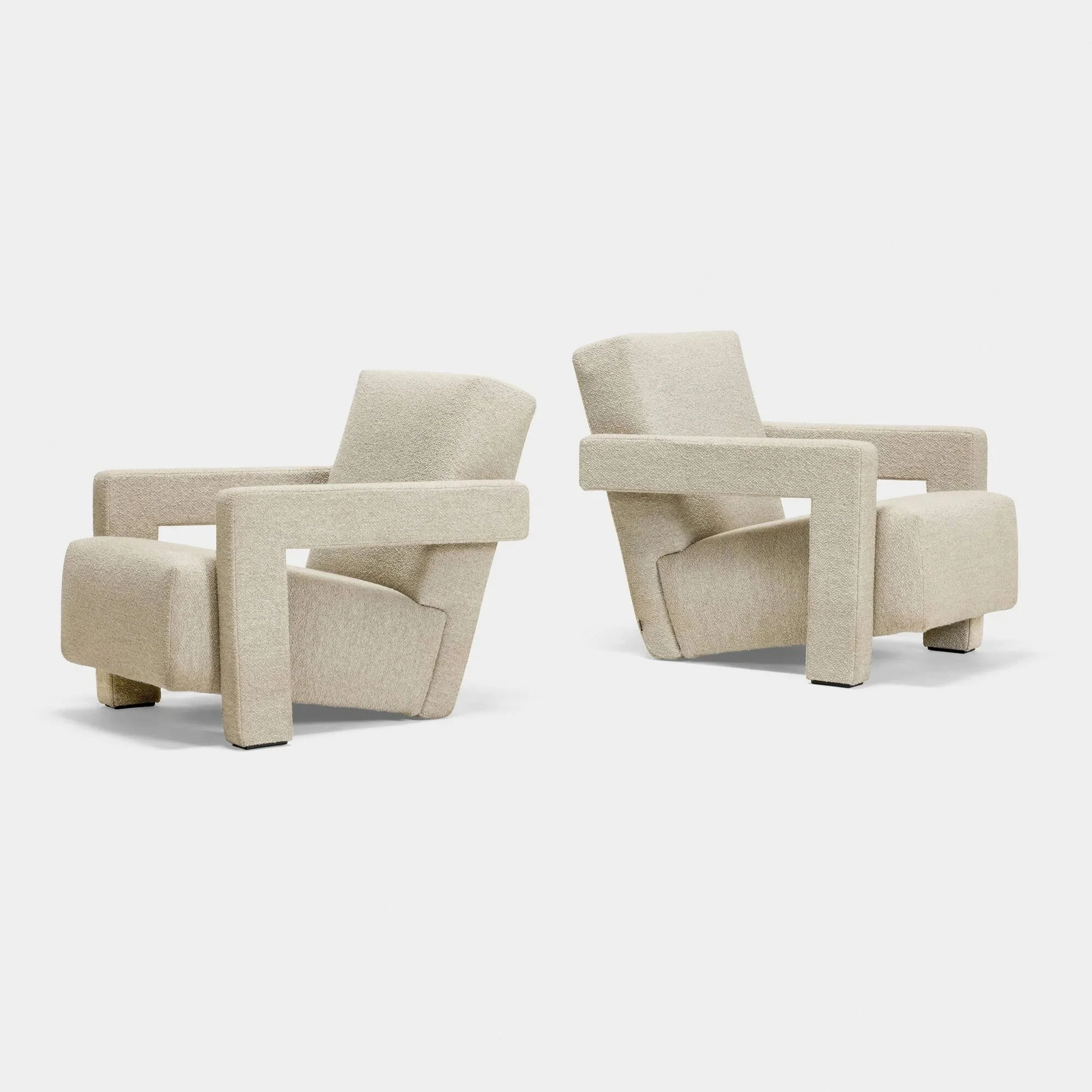 GERRIT RIETVELD PAIR OF UTRECHT LOUNGE CHAIRS, 1988