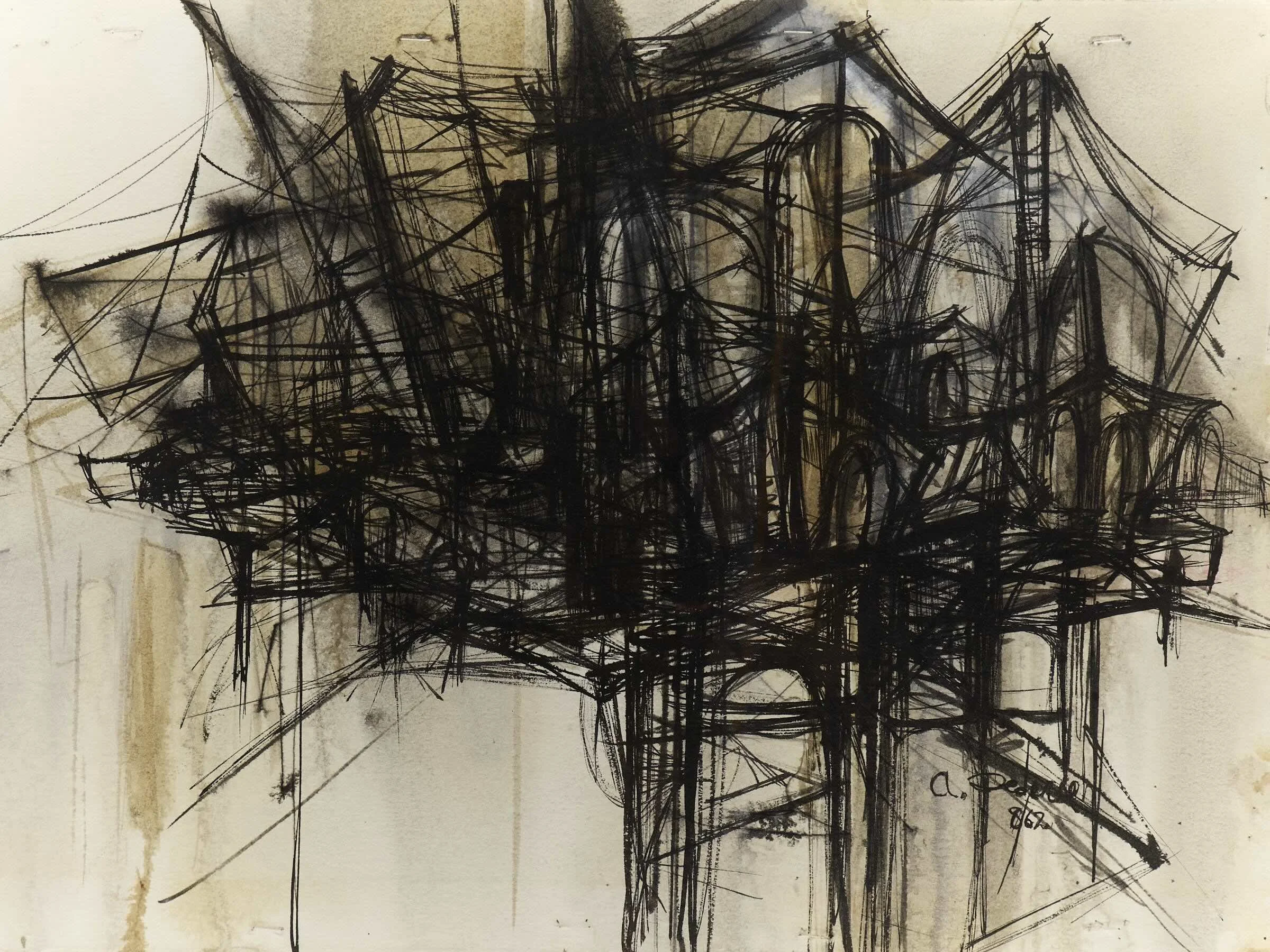 3-pair-abstract-geometric-art-ink-drawing-paper-post war-20thcentury-midcentury-pedersen.jpg