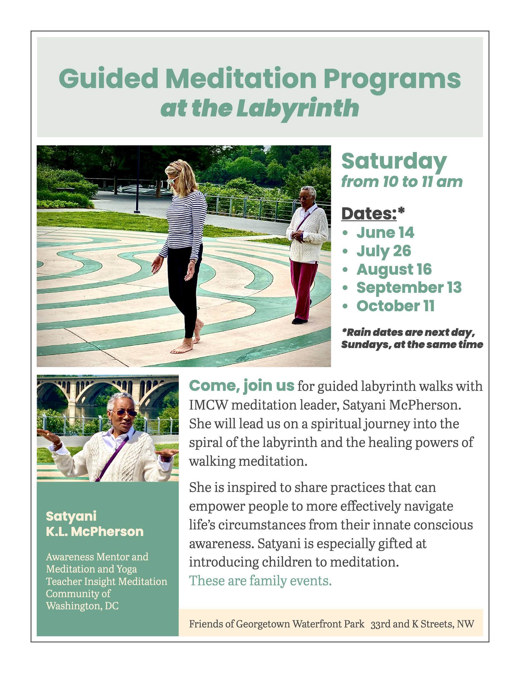 Nature Sacred Meditation Program at the Labyrinth