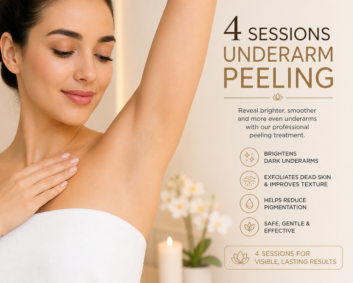 4 Sessions For Underarm Peeling