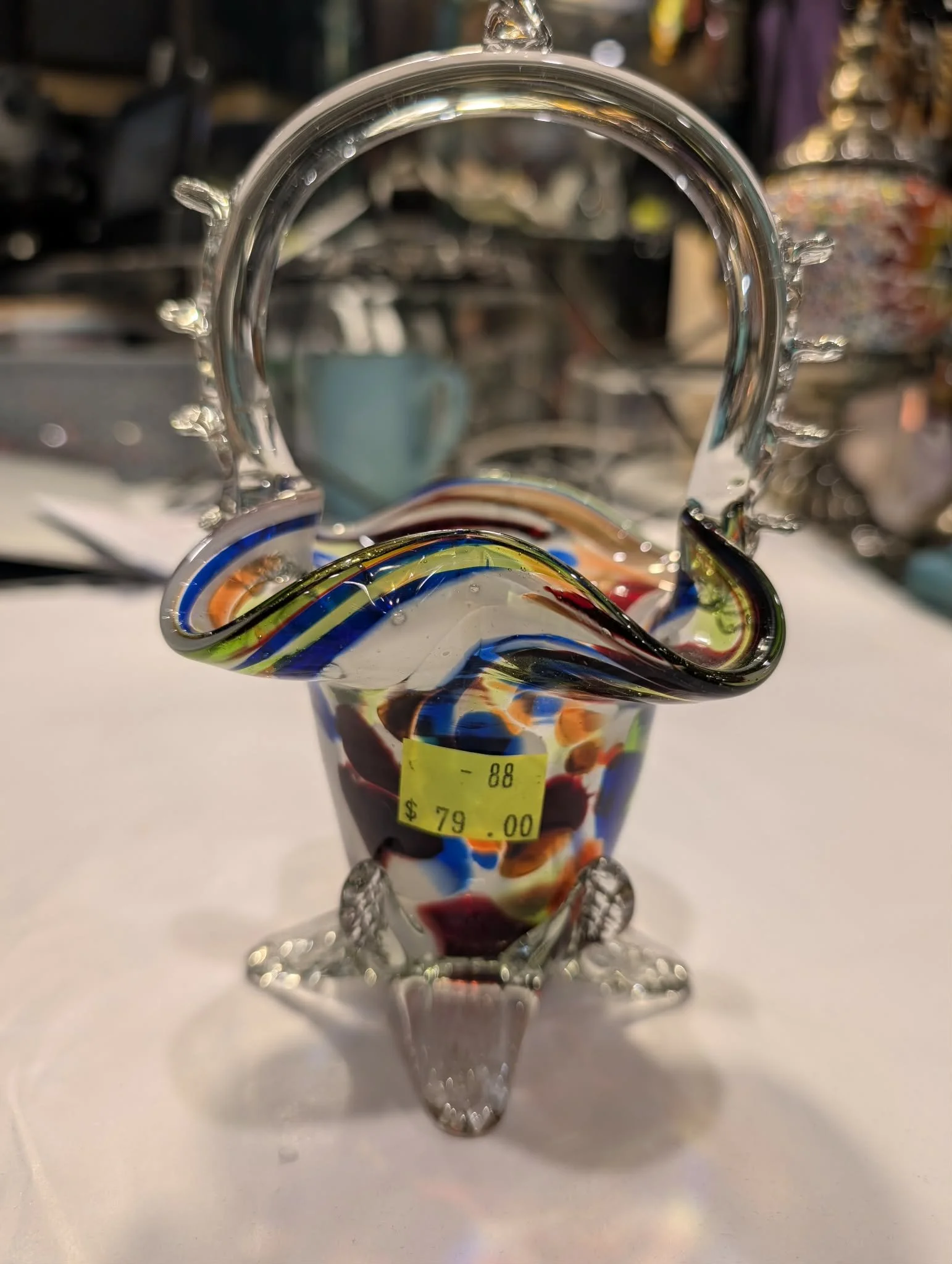 Handcrafted Multicolor Glass Ornament