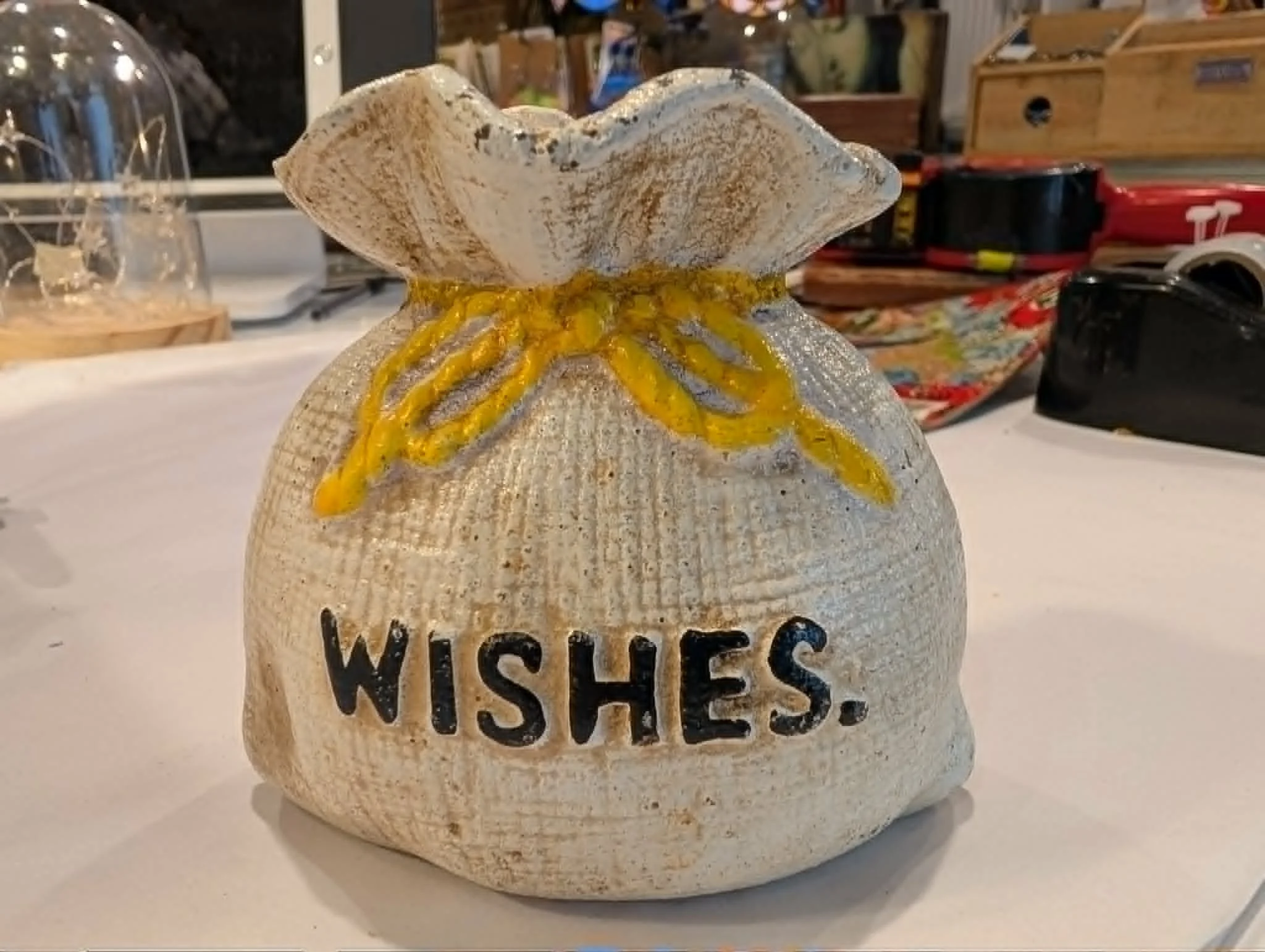 Cast Iron Wish Sack Money Bank