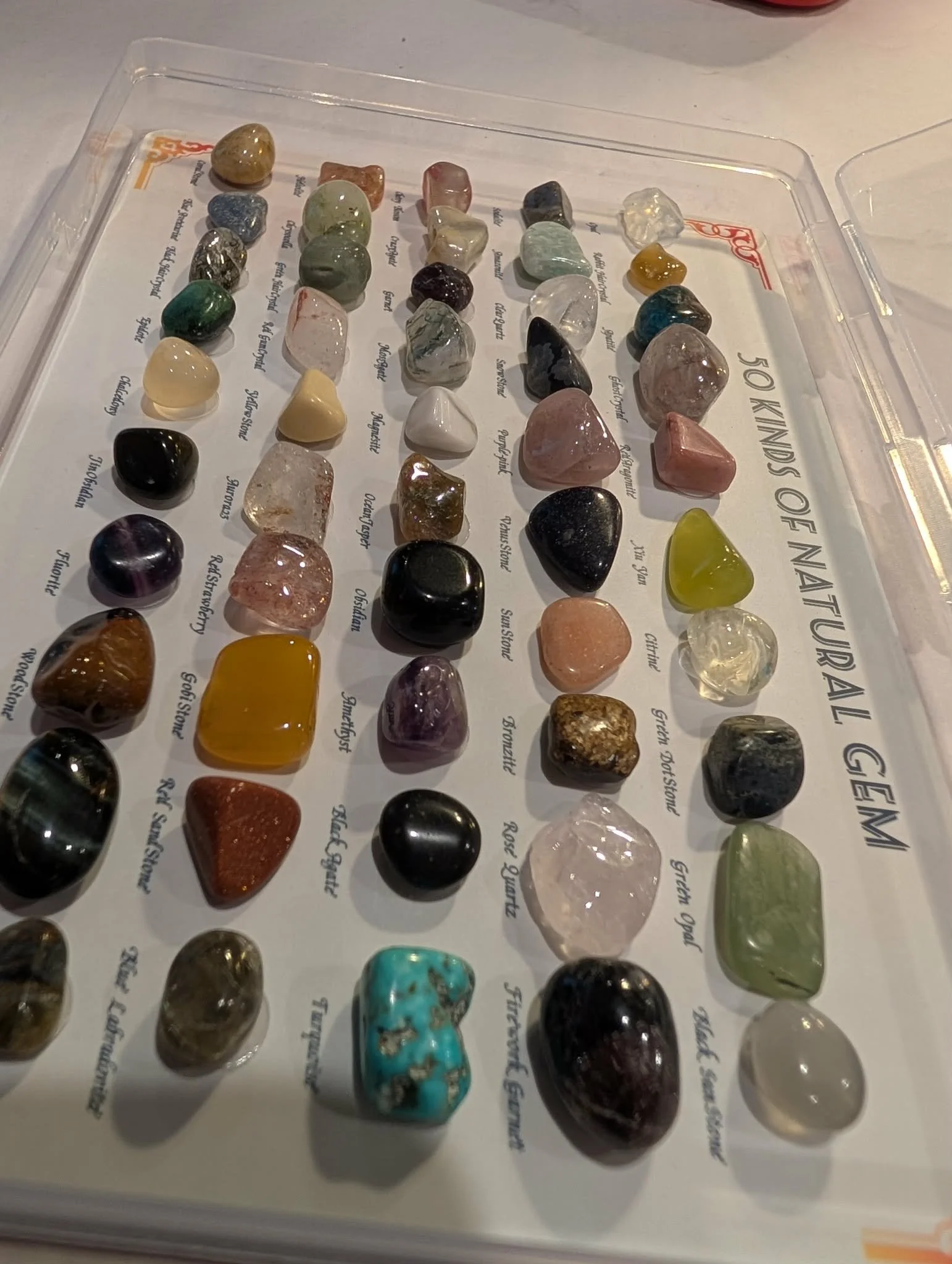 50-Piece Natural Gemstone Collection