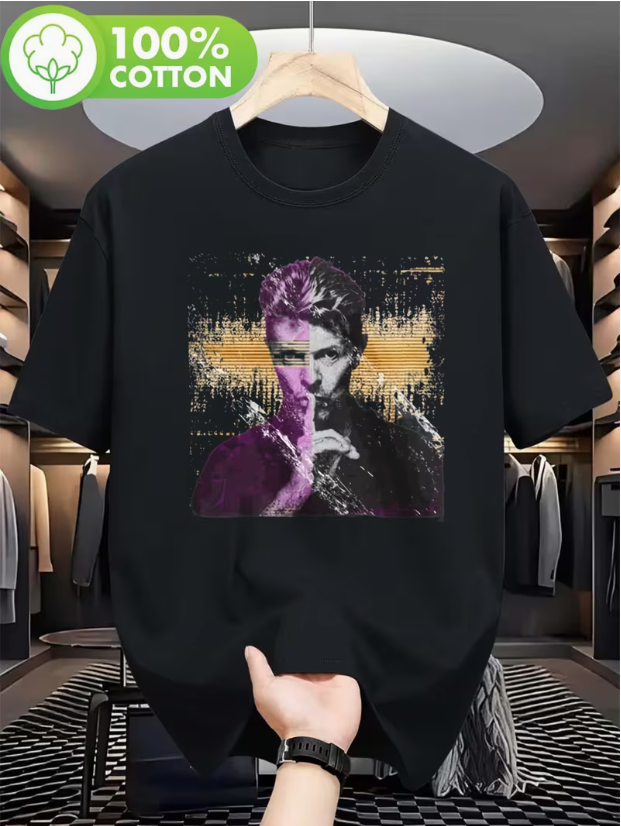 David Bowie Tribute Graphic Tee - Large