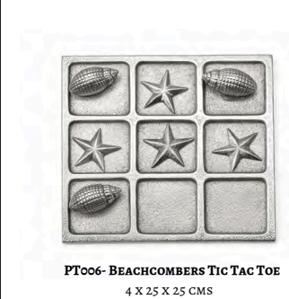 Beachcombers Tic Tac Toe 4 x 25 x 25 cms