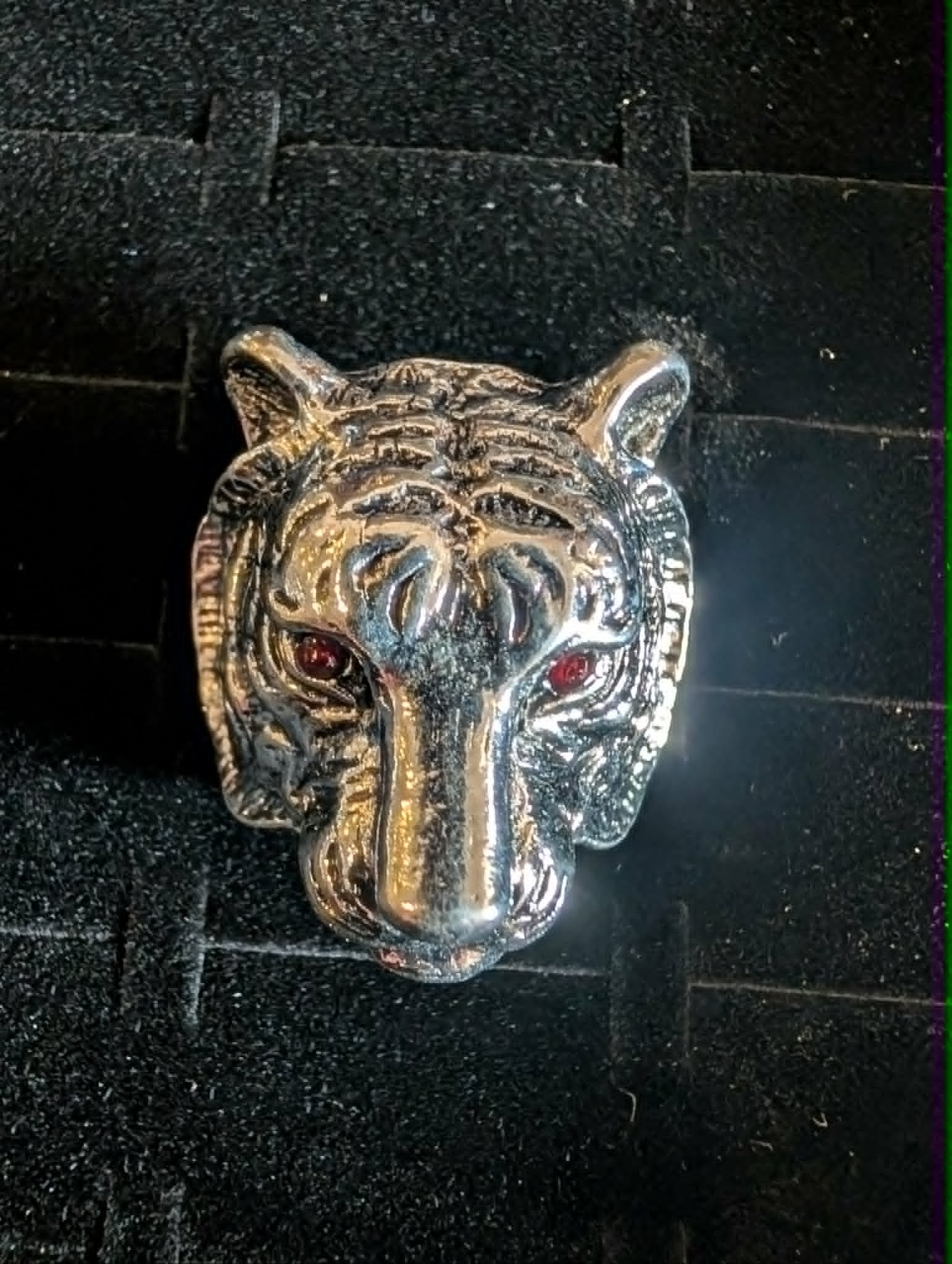 Fierce Elegance Tiger Head Ring