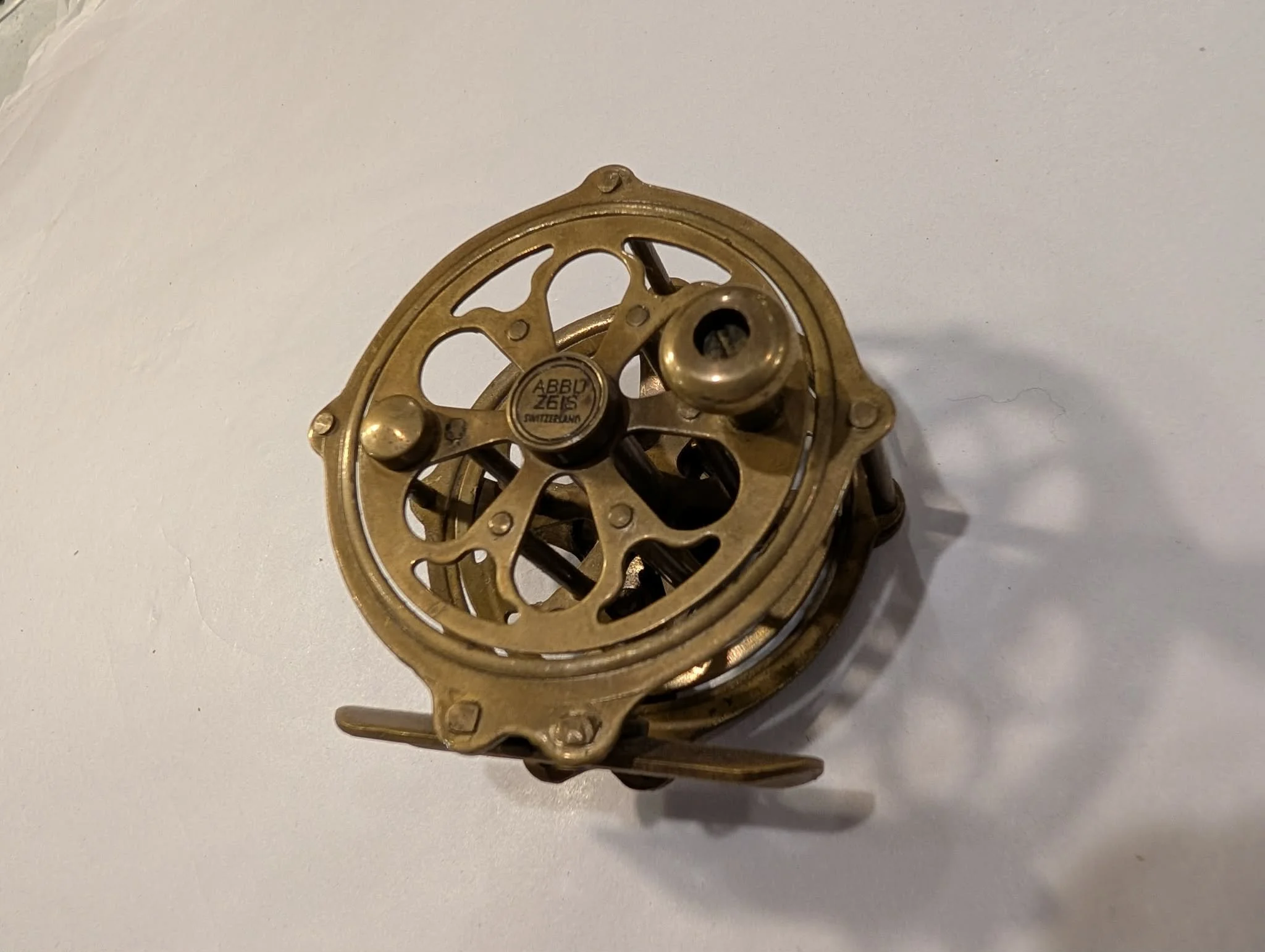 Vintage reproduction Brass Fly Fishing Reel