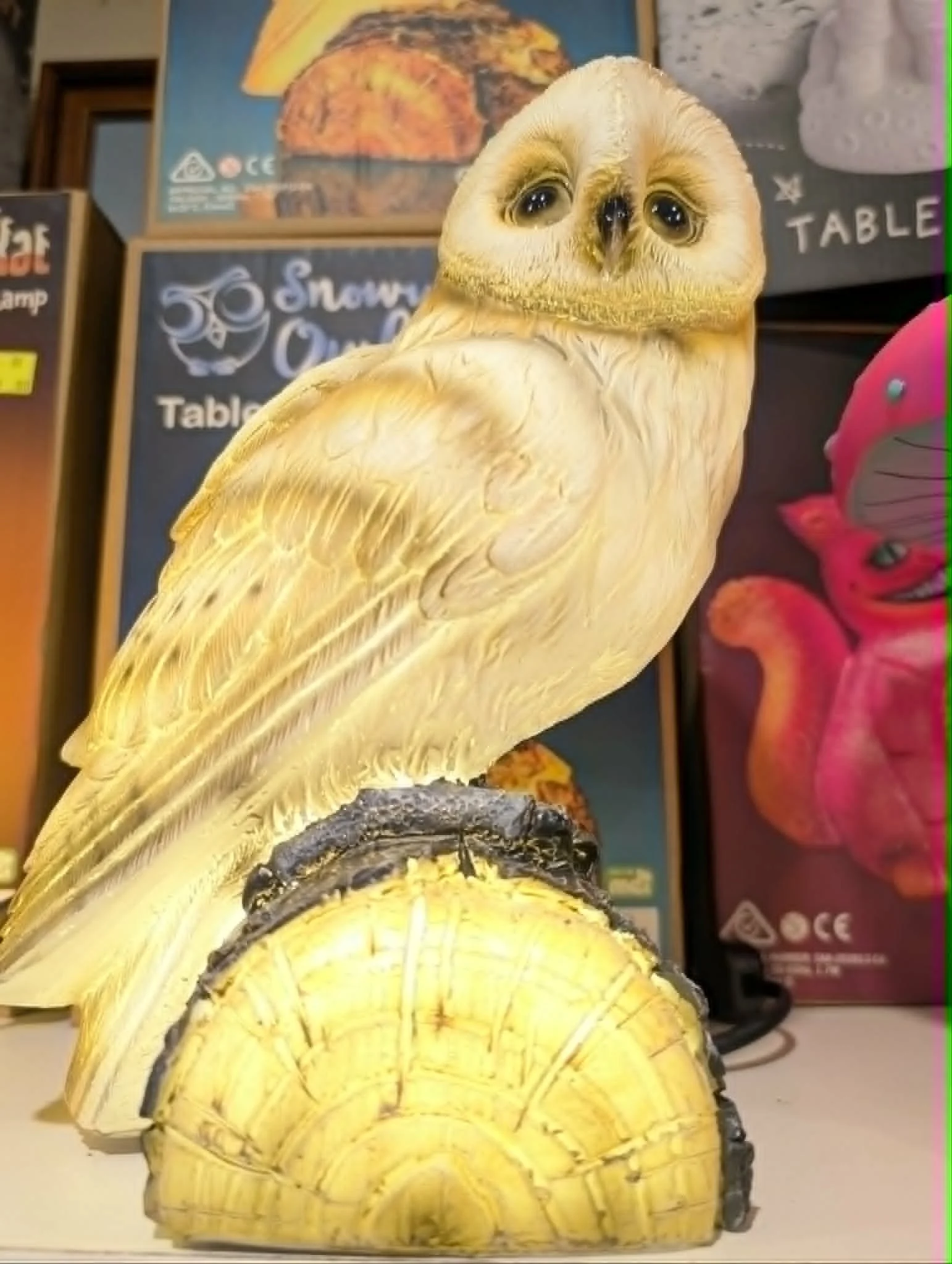 Snow Owl Table Lamp