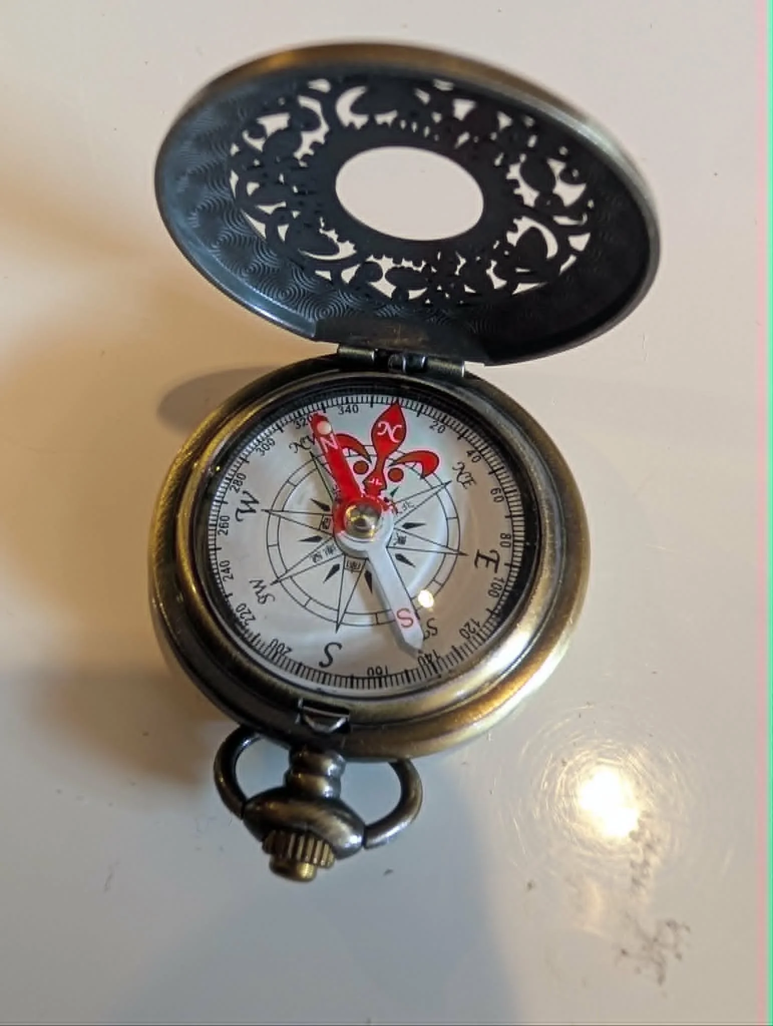 Vintage STYLE Brass Pocket Compass