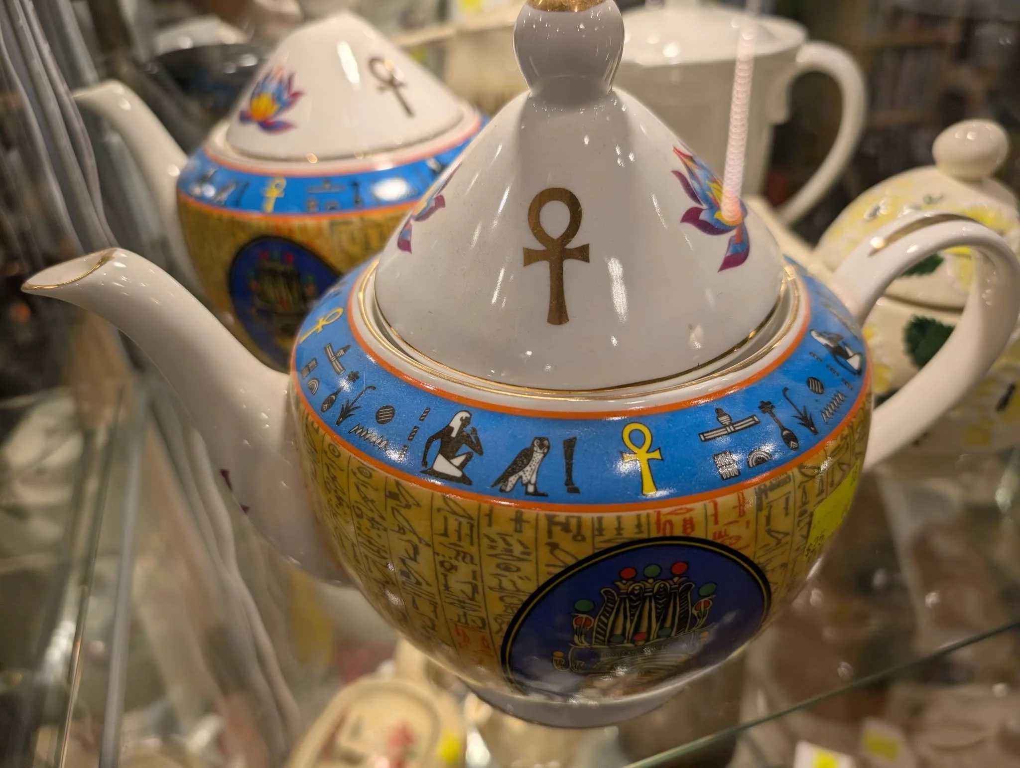Egyptian Hieroglyphic Teapot