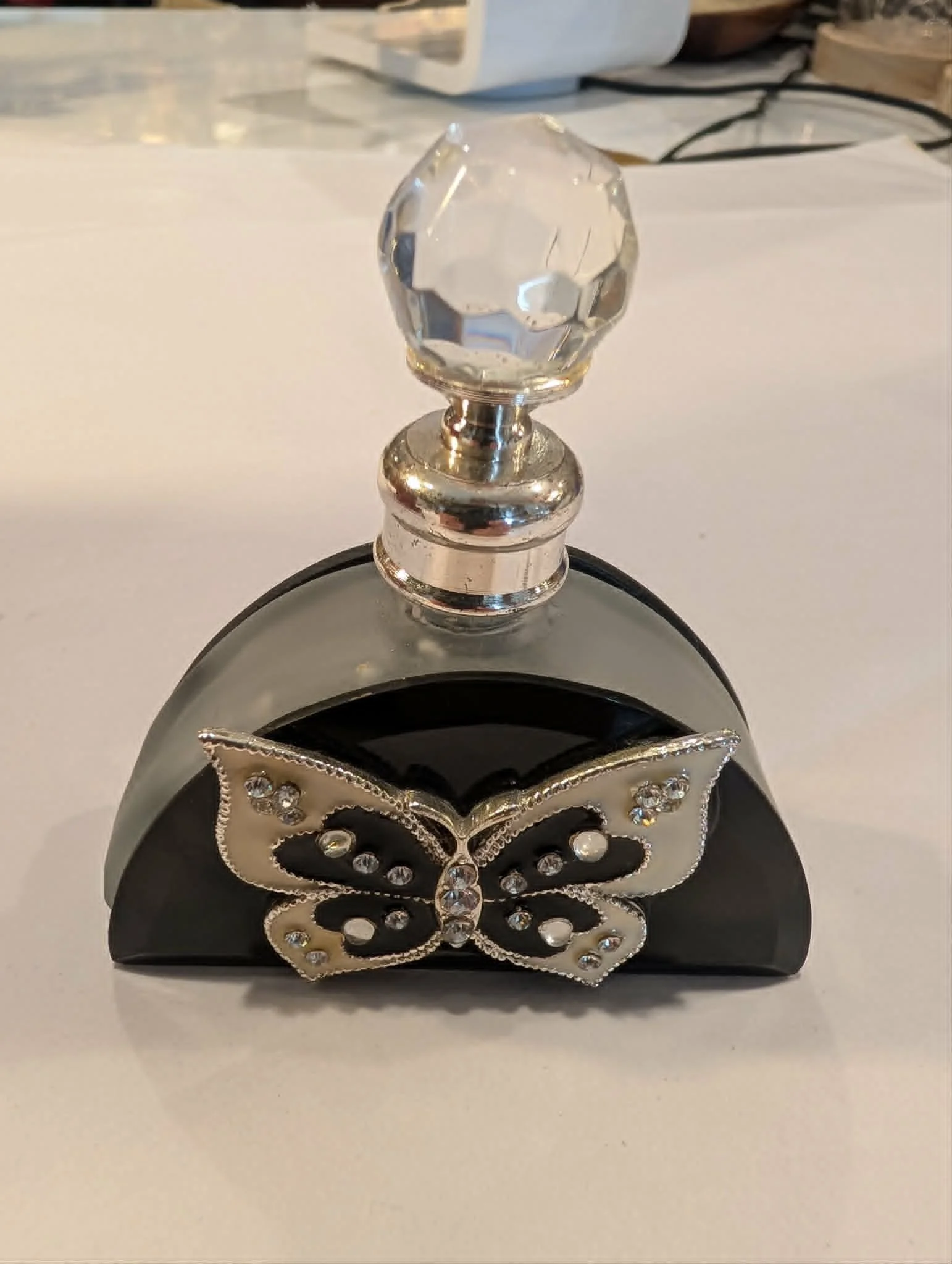 Crystal Butterfly Perfume Bottle