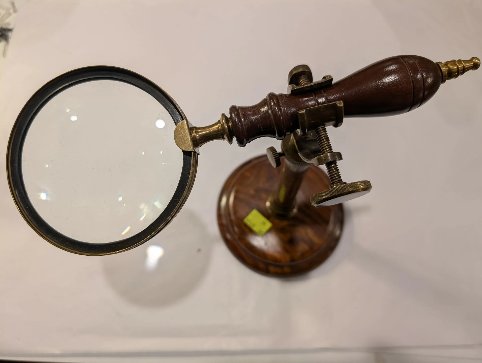 Vintage style Brass Magnifying Glass with Stand