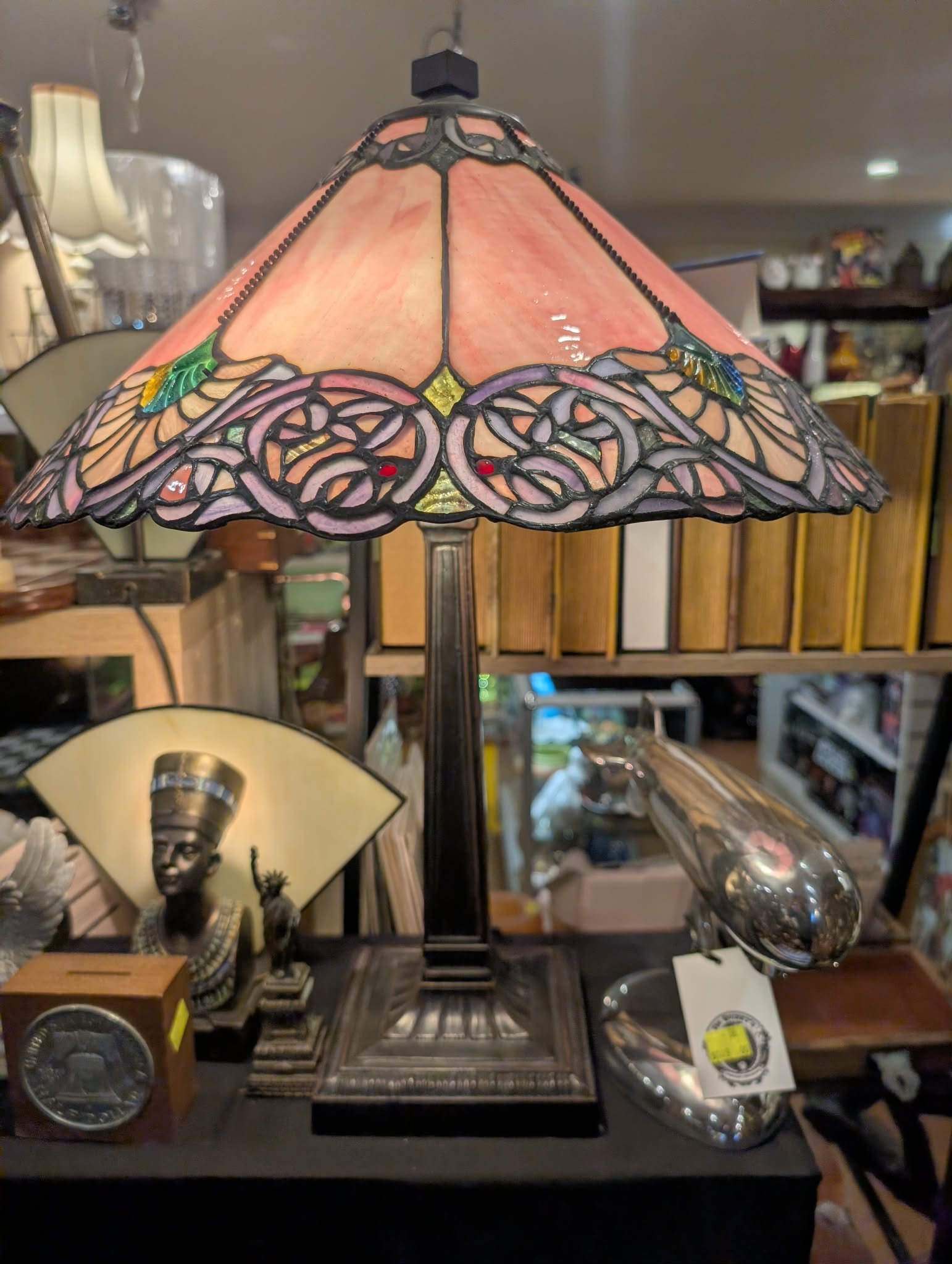 Tiffany-Style Stained Glass Table Lamp
