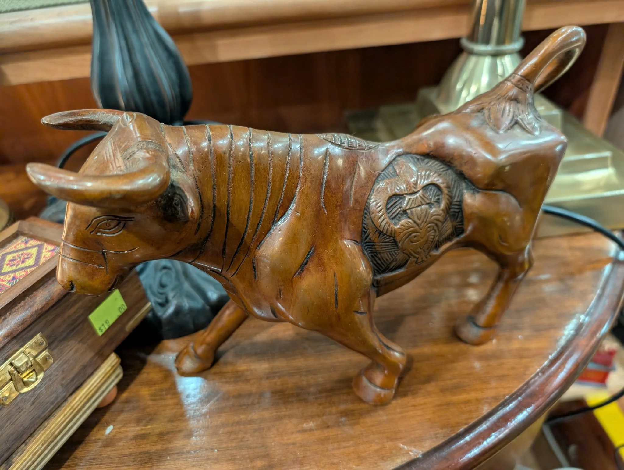 Handcrafted bronze Bull Sculpture