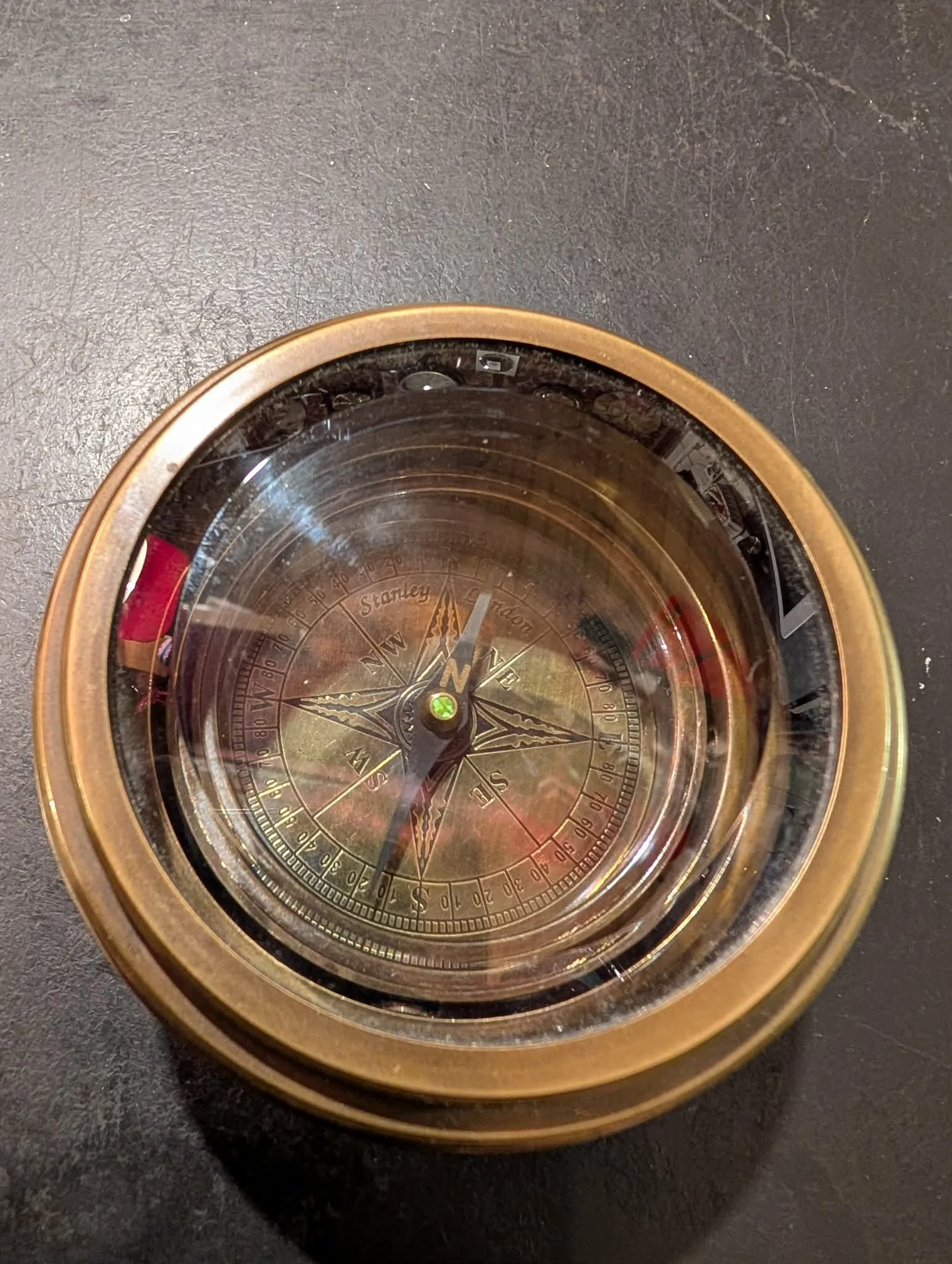 ROYAL NAVY Brass Vintage reproduction Compass
