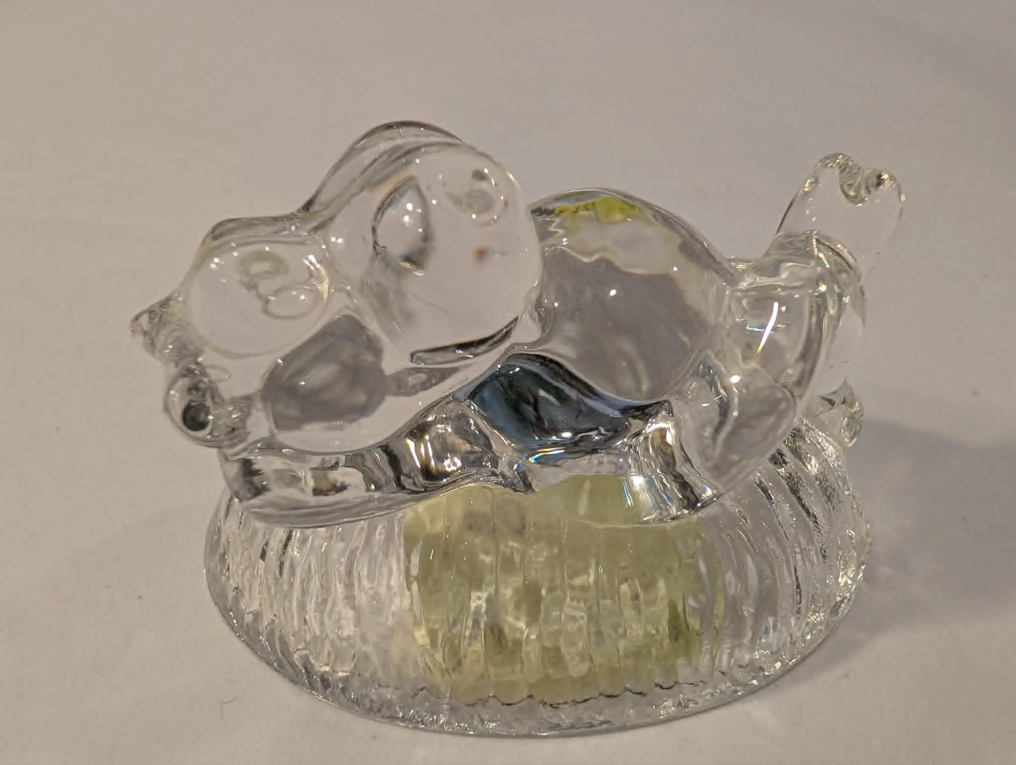 Elegant Crystal Hippo Figurine