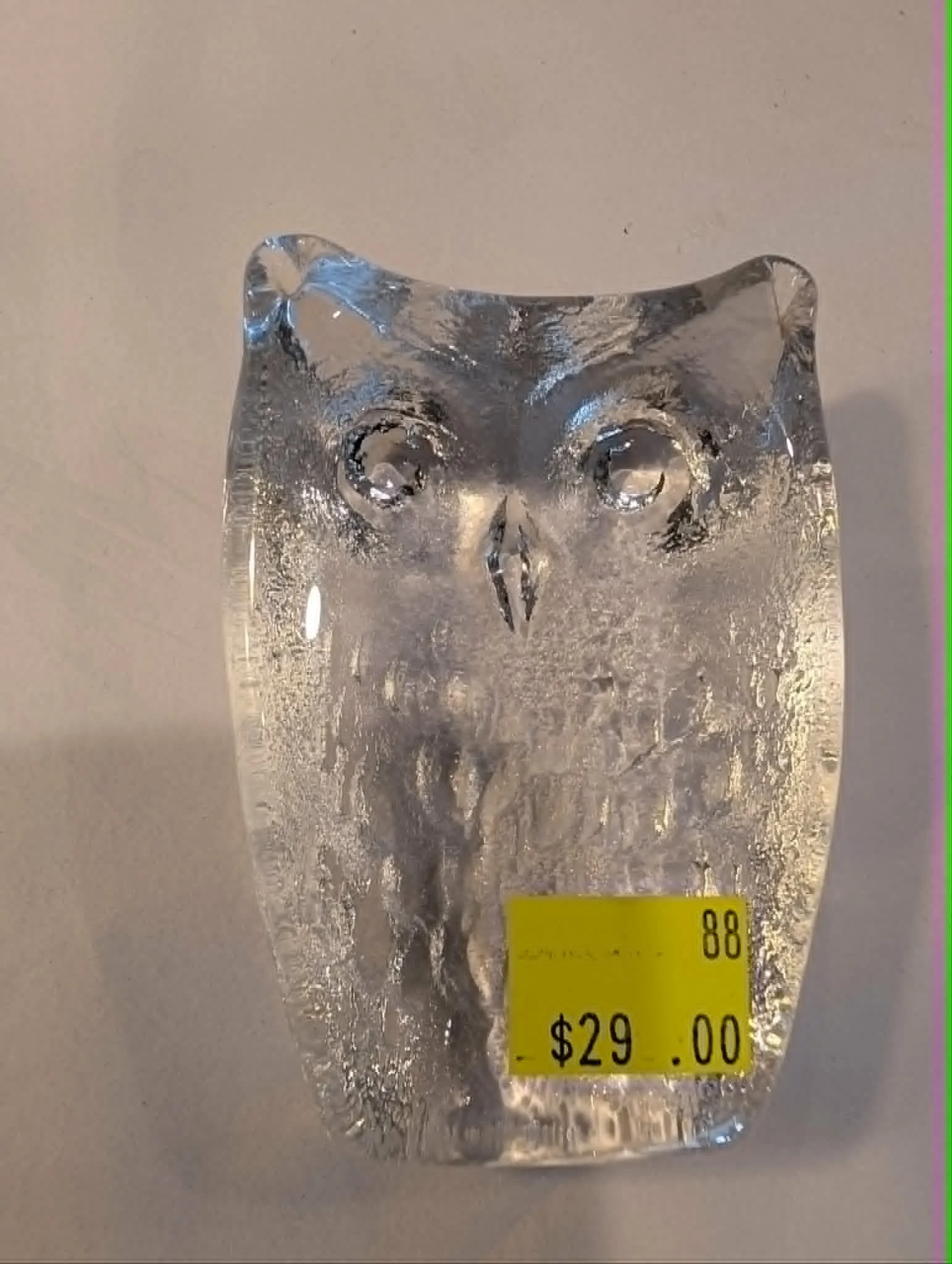 Crystal Owl Figurine