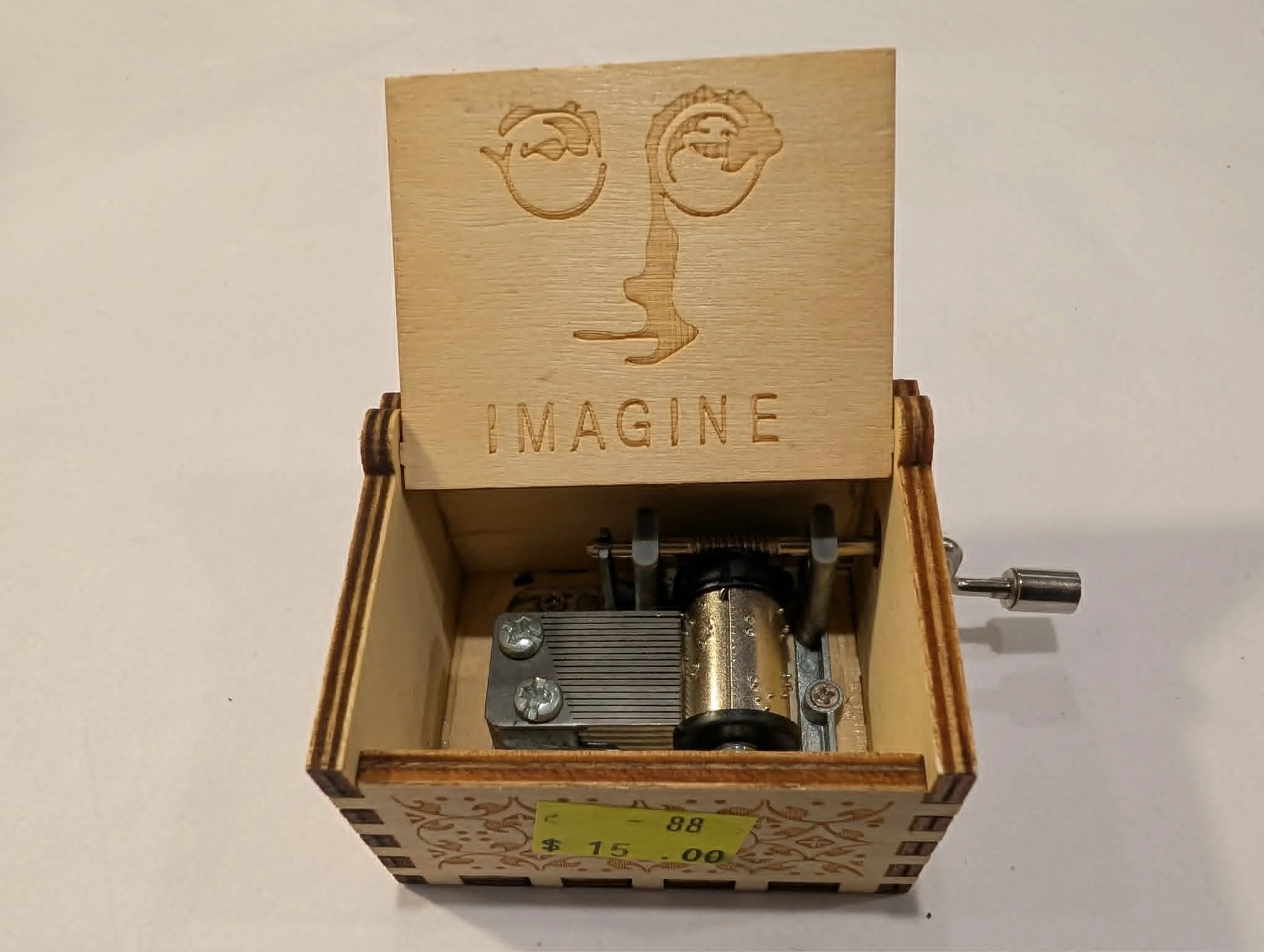 Handcrafted 'Imagine' Music Box