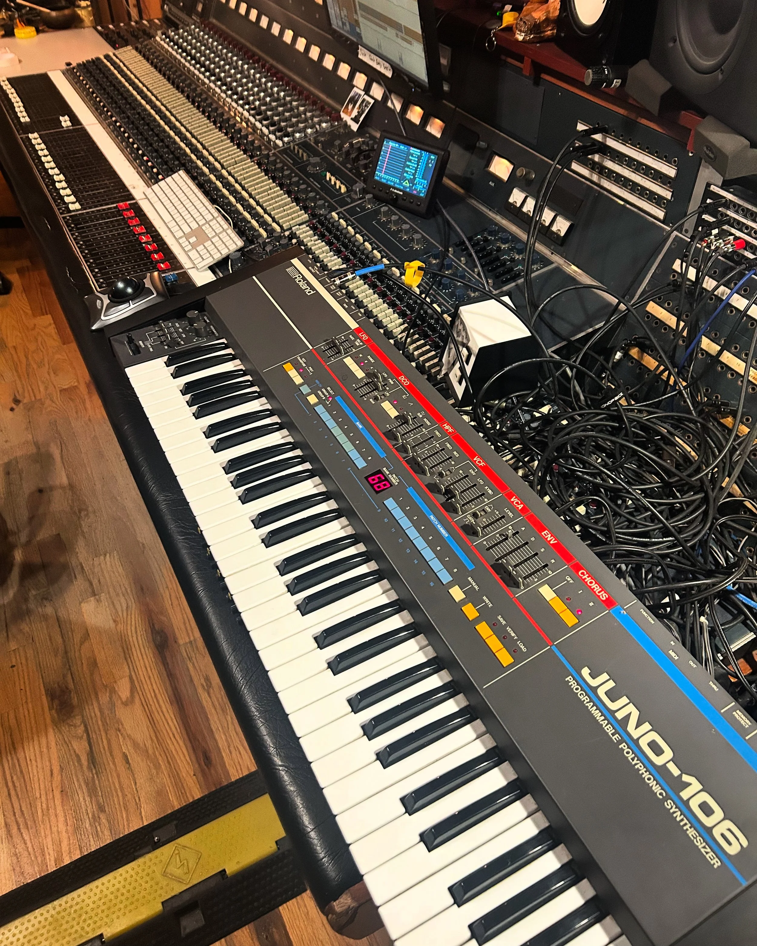 Virtue and Vice Studios Live Room Neve Console Roland Juno-106 synthesizer
