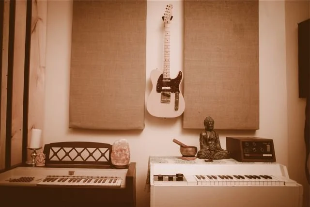 Virtue and Vice Studios Live Room Neve Console Optigan and Mellotron