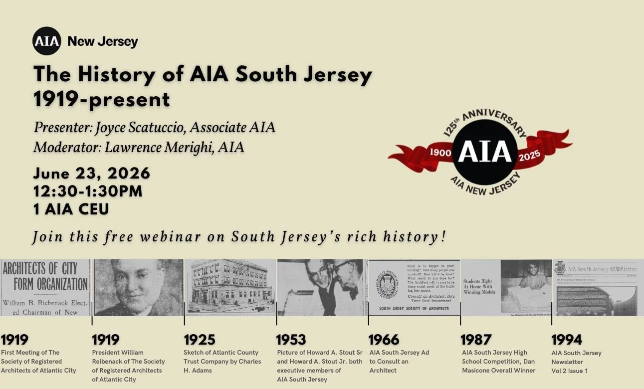 The History of AIA South Jersey: 1919-present