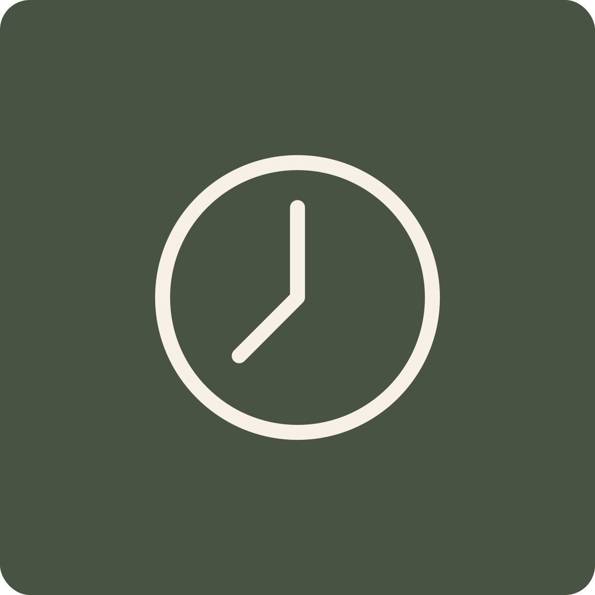 Clock showing the time as 8:00