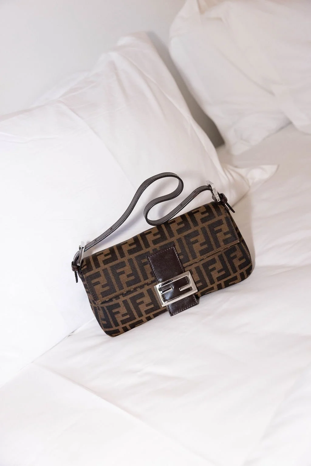 Fendi Zucca Baguette Handbag