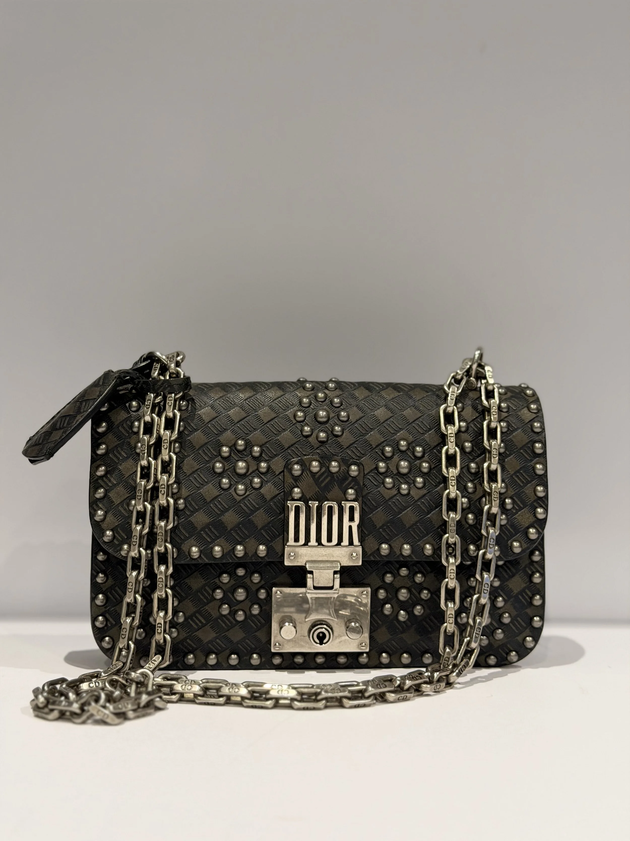 Christian Dior Dioraddict Studded Leather Flap Bag
