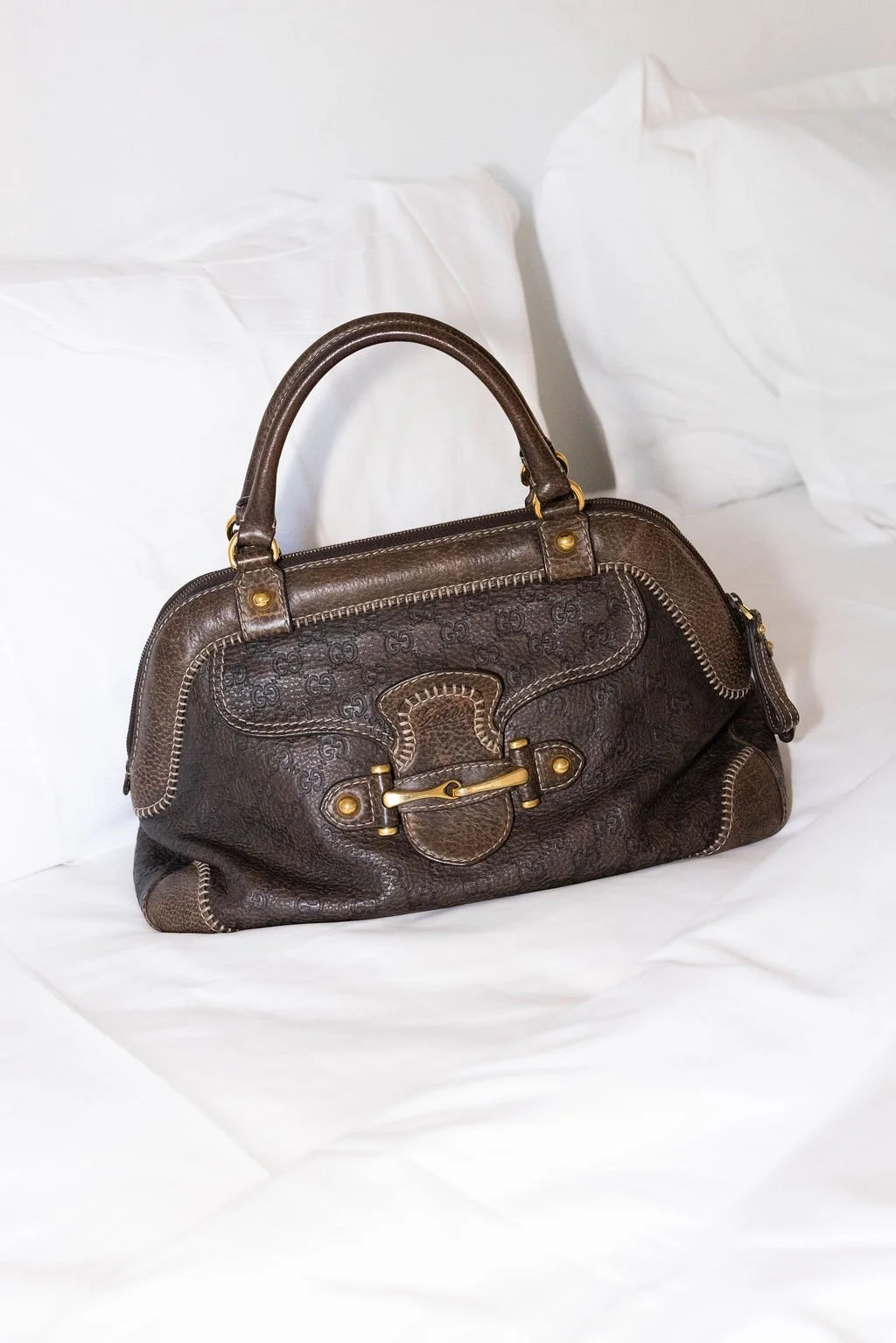 Gucci New Pelham Horsebit Boston Bag