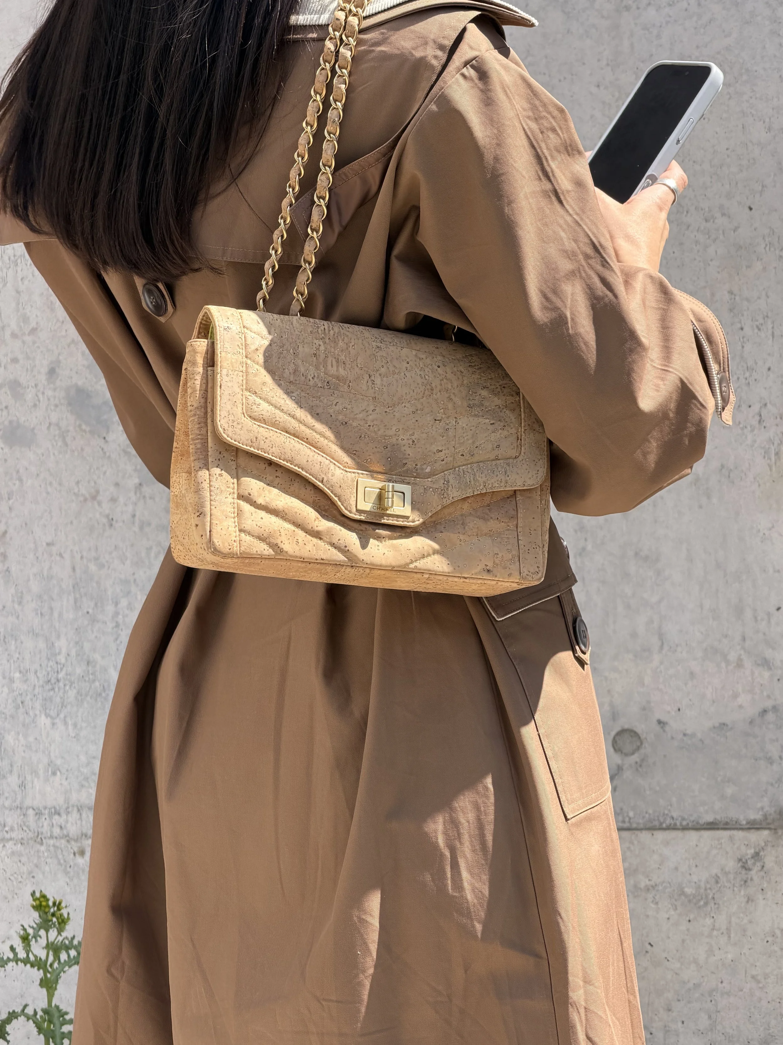 Chanel Mademoiselle 2.55 Cork Flap Bag