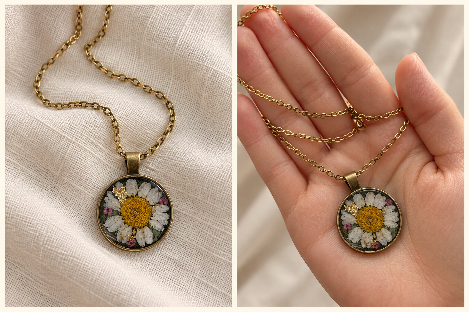 Golden Daisy Necklace