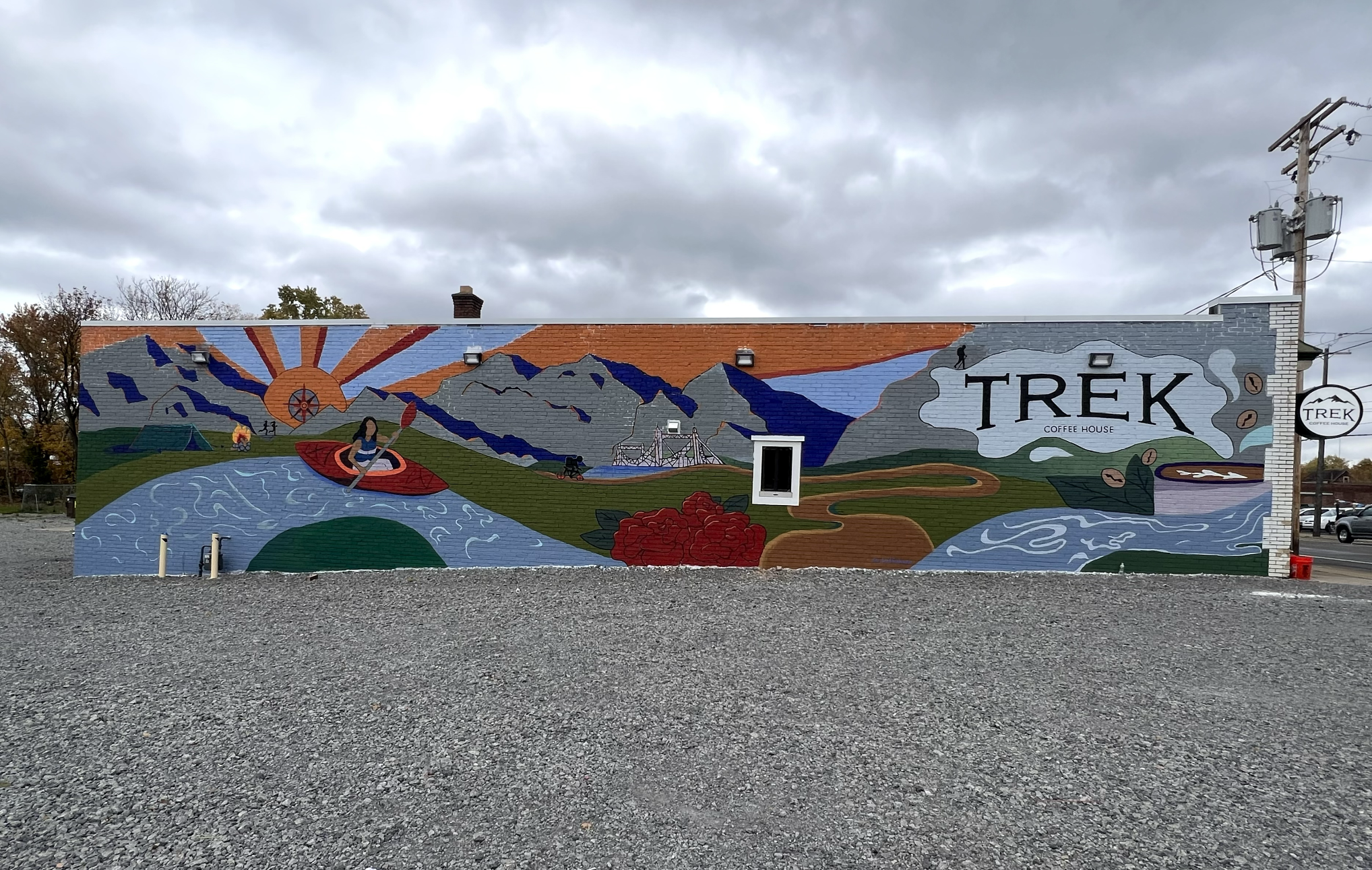 Trek Coffee House - Outdoor Mural
