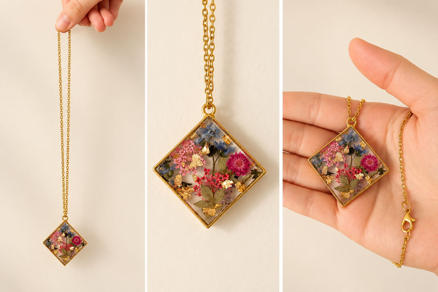 Little Garden Square Necklace