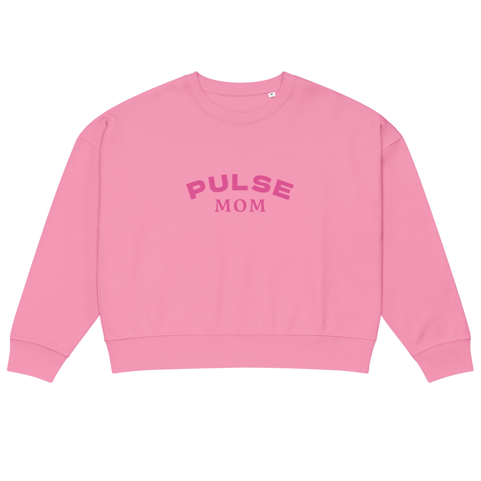 PULSE MOM PINK organic crew neck sweatshirt