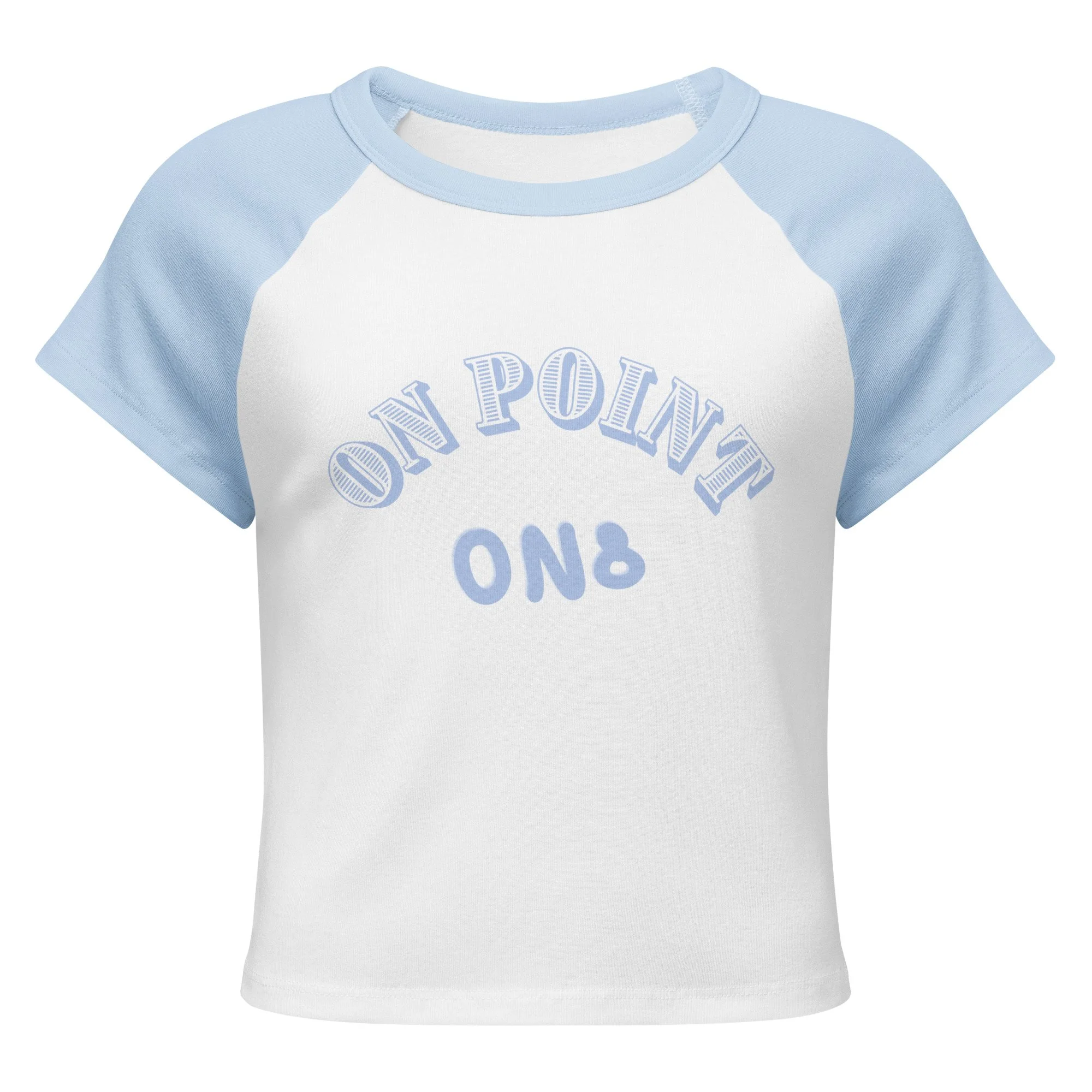 ON POINT raglan baby tee