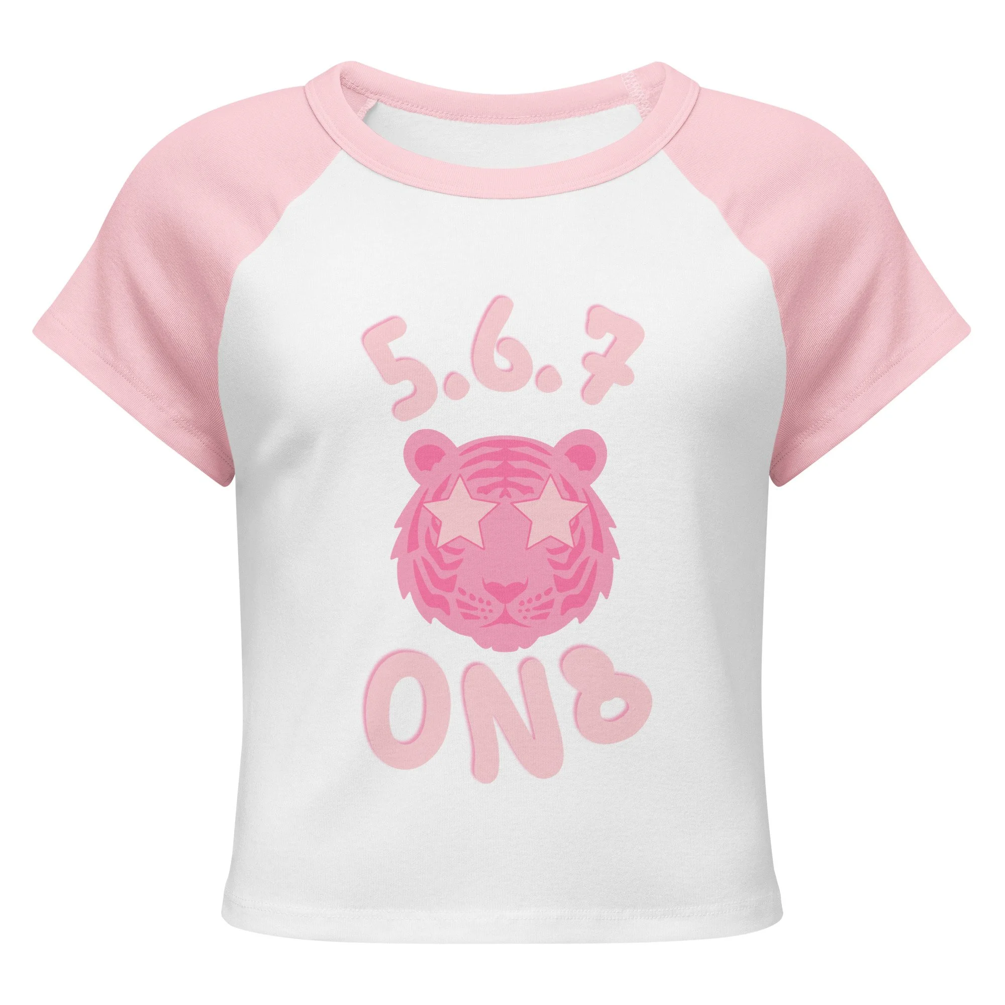567 rib raglan baby tee