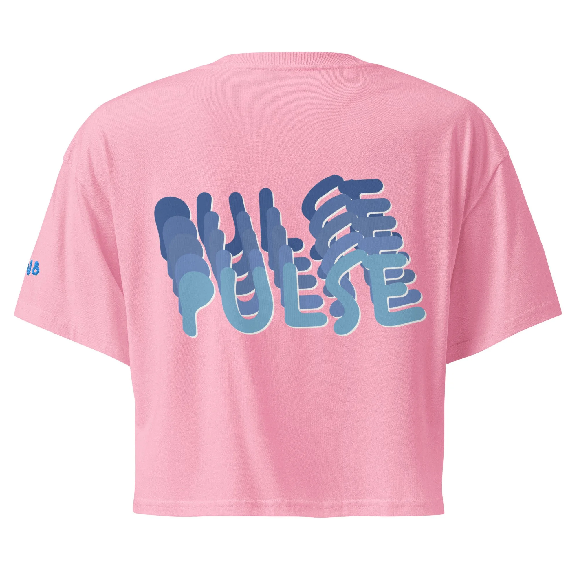 RETRO BLUE PULSE crop top