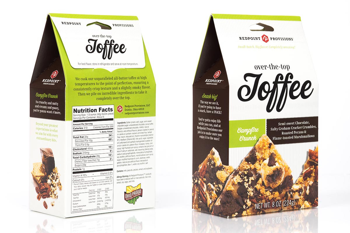 Box of Redpoint Provisions Toffee Candy, caramel crunch flavor