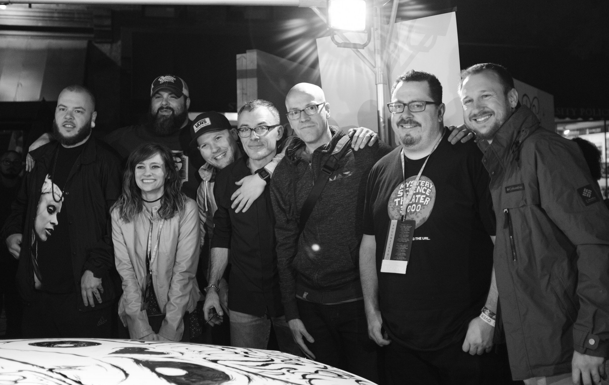 Drawing on a Bentley with friends, old and new.