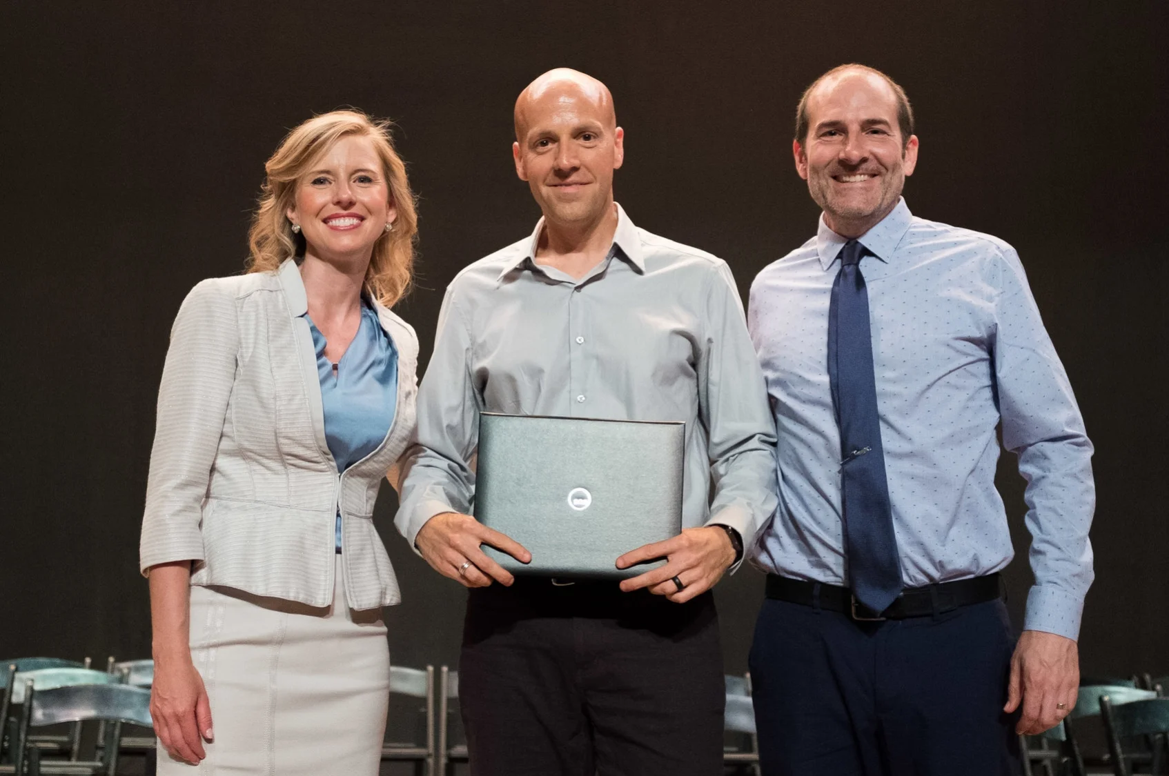 Jessica Barry, President, Jeremy Slagle, and Mathew Flick, Vice President of Education