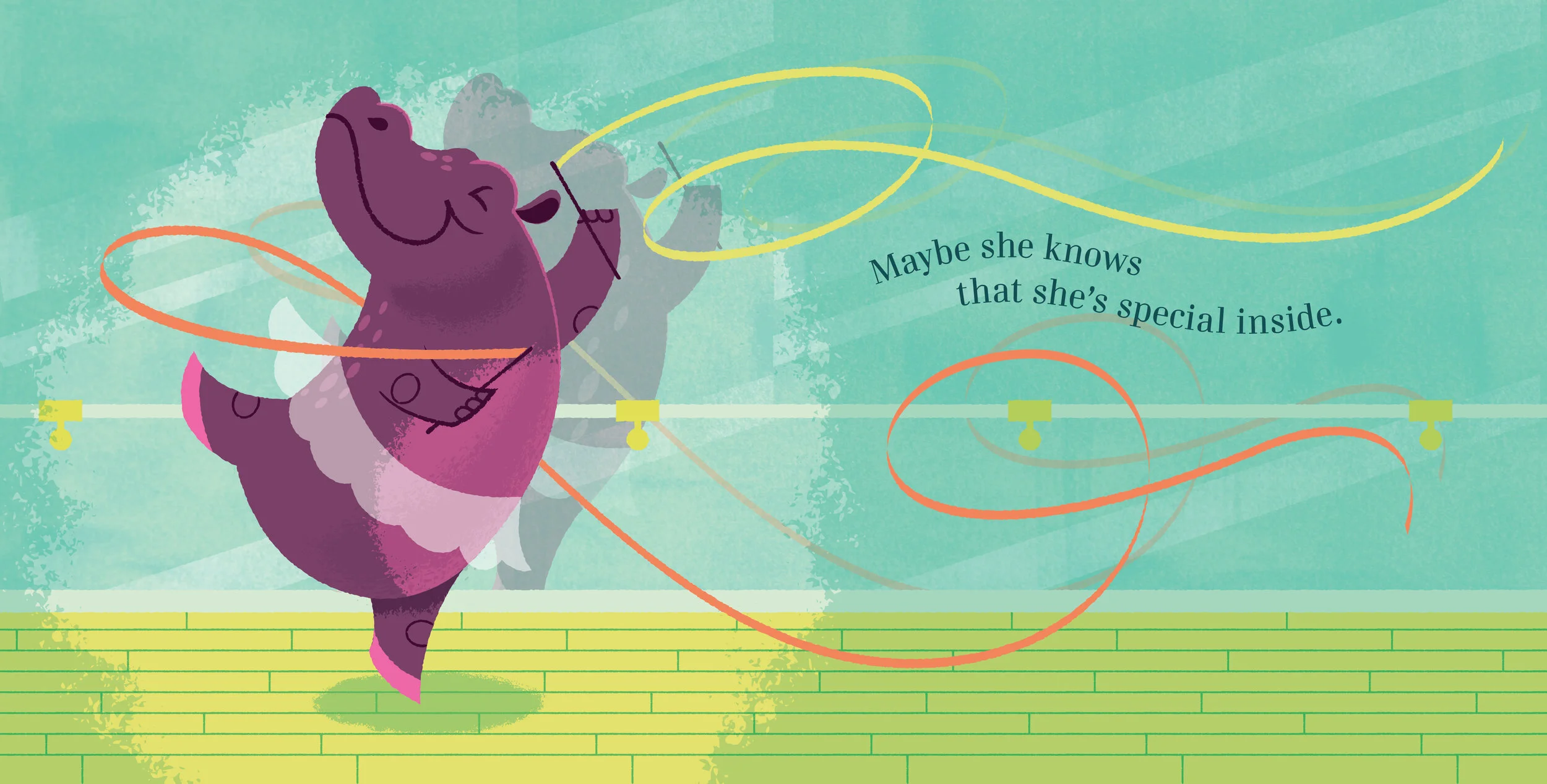 After this initial sketch we added the streamers to really add motion to the spread. Really happy with the way this one turned out.