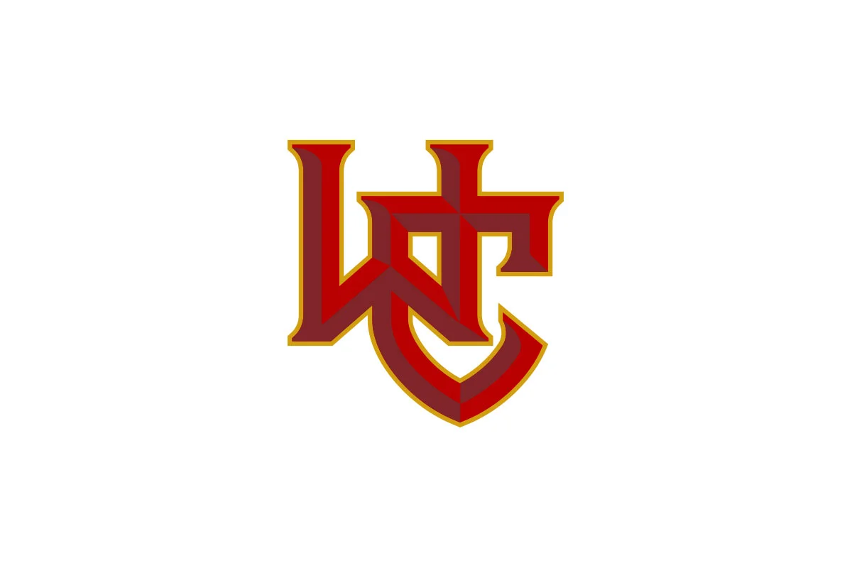 A stylized red and gold emblem with intertwined letters 'L' and 'C' on a white background.