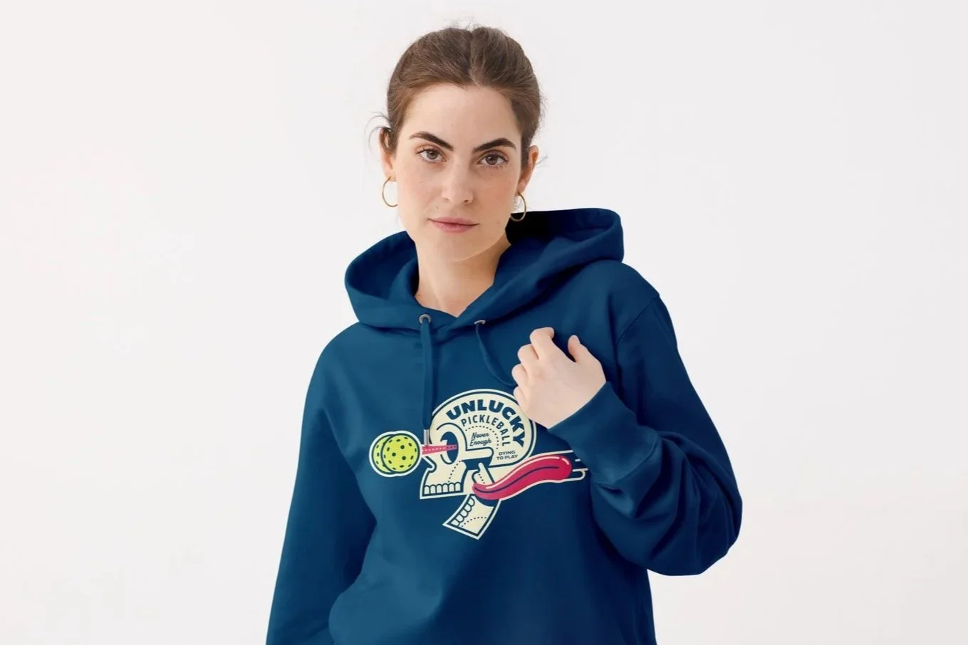 Unlucky Pickleball Skull Hoodie