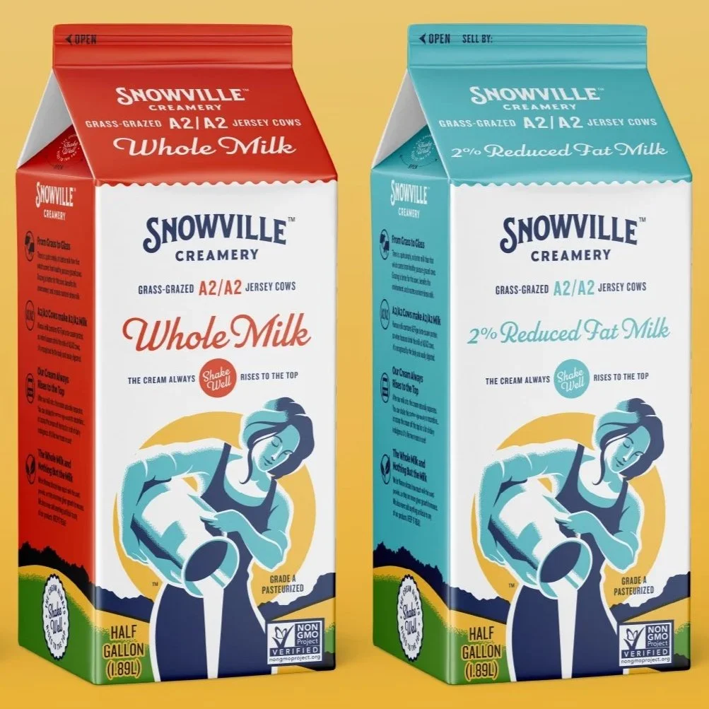 Snowville Creamery Package and logo Design (Copy)
