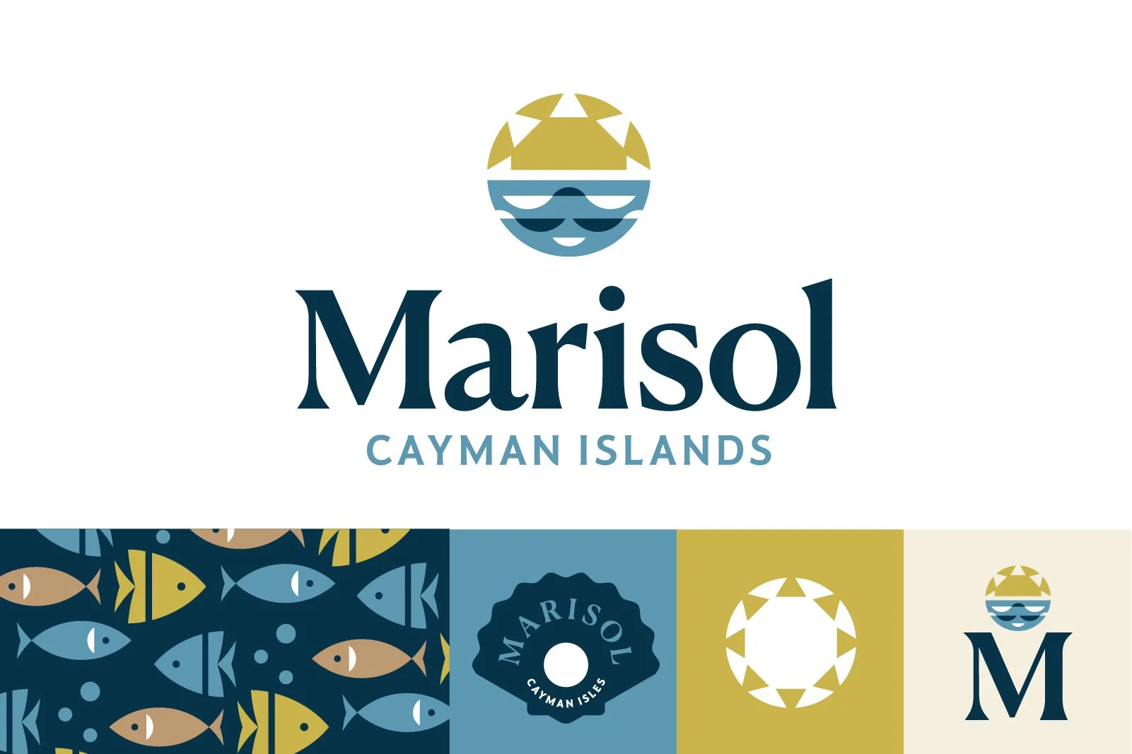 Marisol Oyster 595 logo design sailing yacht. Logo options