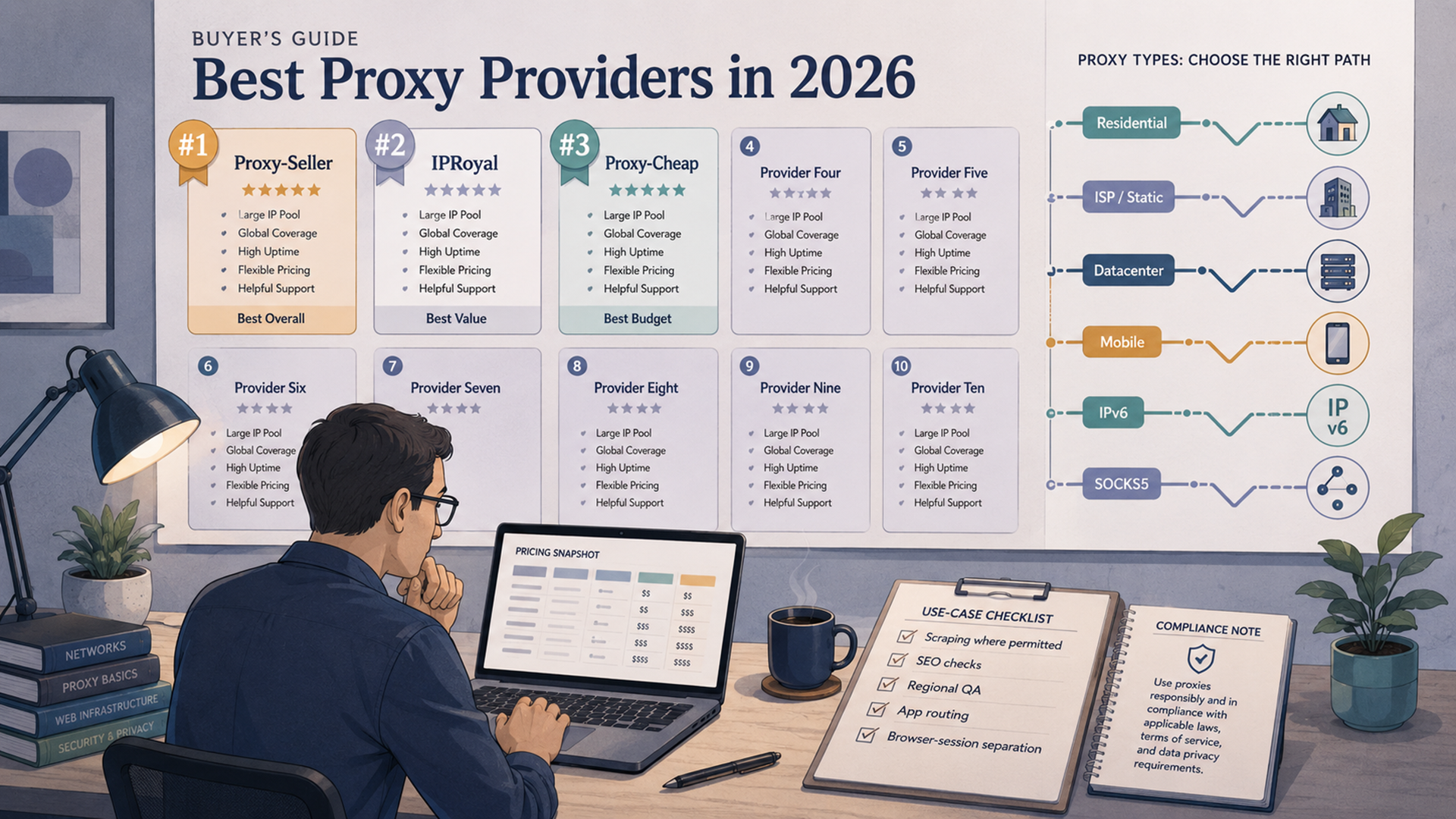Best Proxy Providers: Top 10 Proxies by Use Case, Price, and Proxy Type