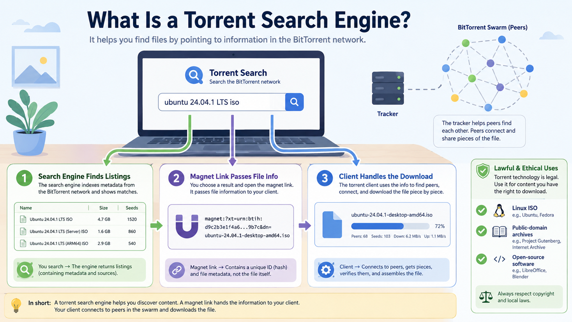 What Is a Torrent Search Engine? Indexes, Trackers, and Magnet Links Explained