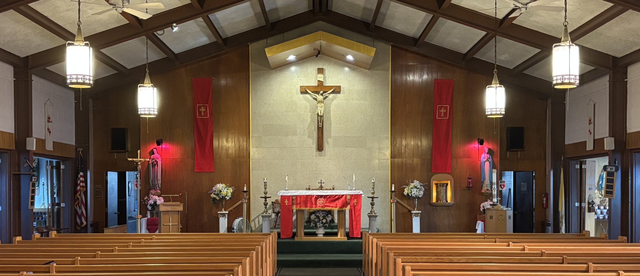 Interior of St. Theresa's Windham, NY.