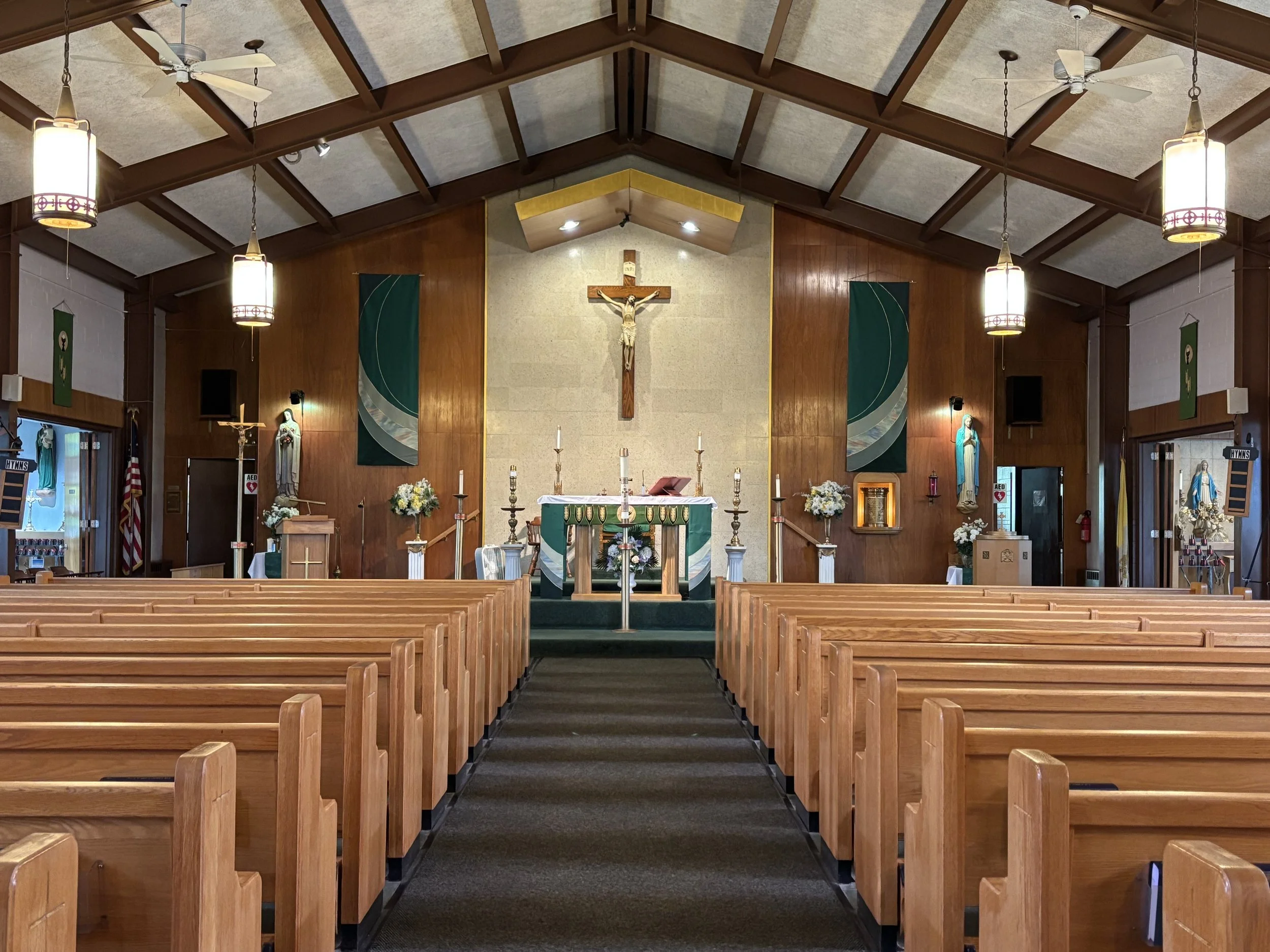 Interior of St. Theresa's parish in Windham, NY