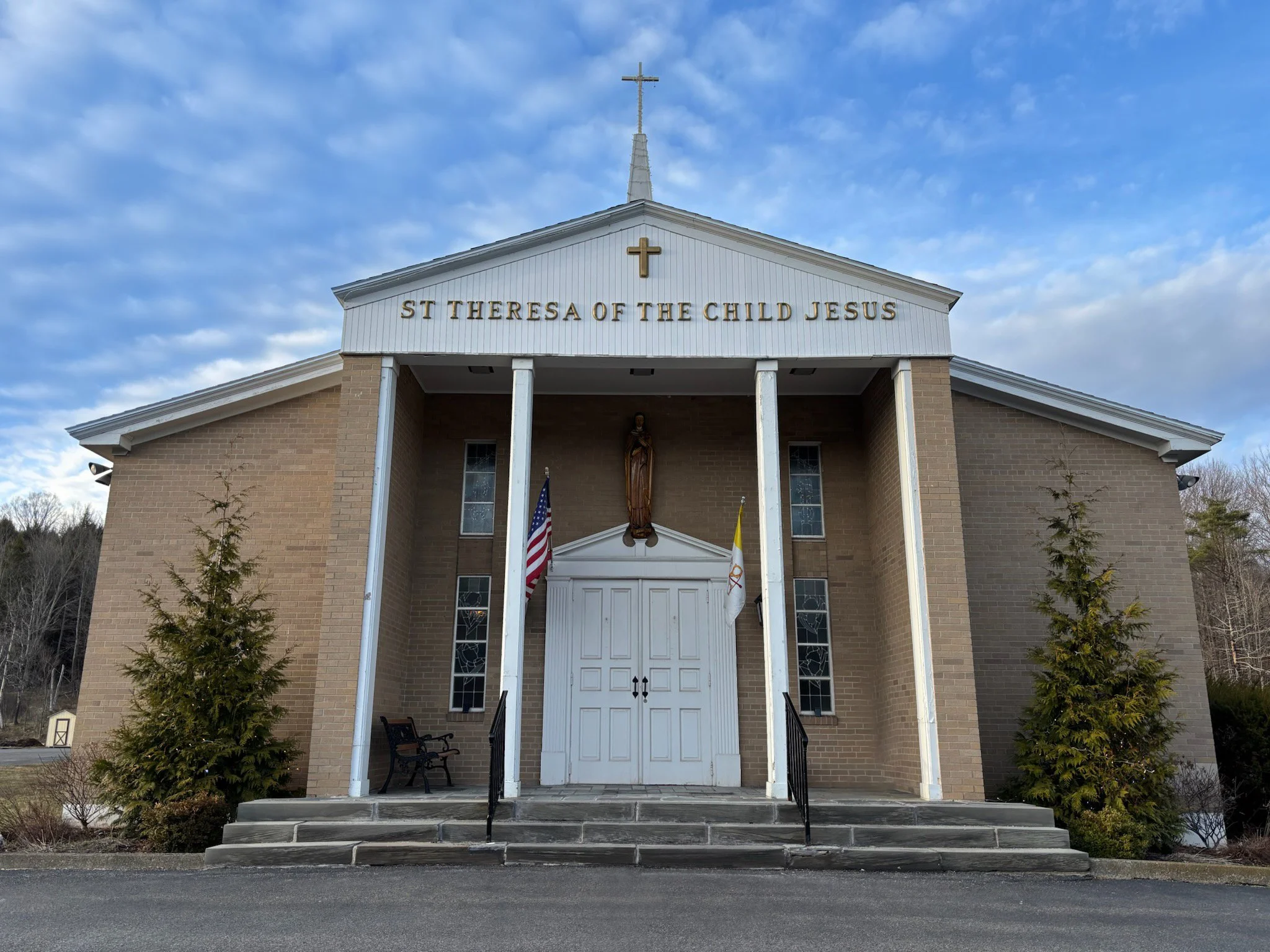 	
Exterior of St. Theresa of the Child Jesus church – Windham, NY.